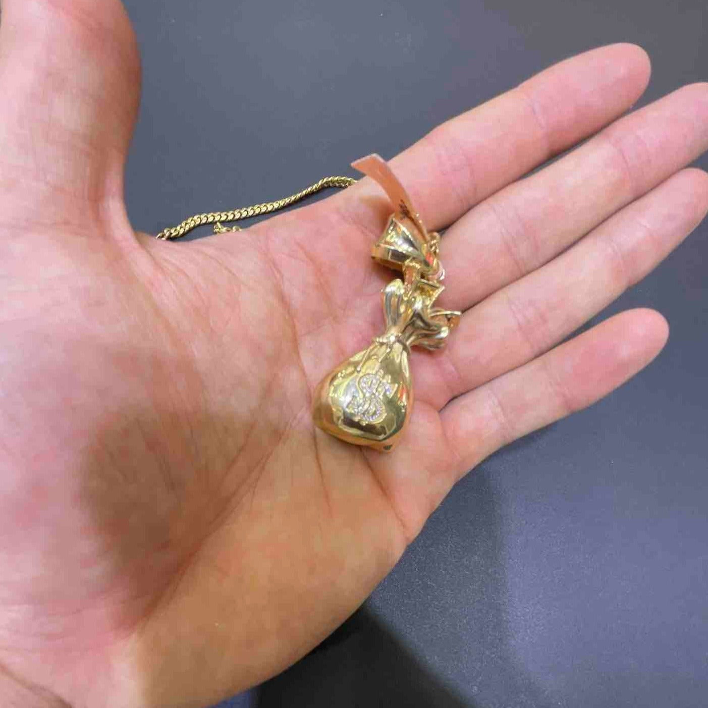 14k Vs-1 Money Bags Custom Diamond Pendant