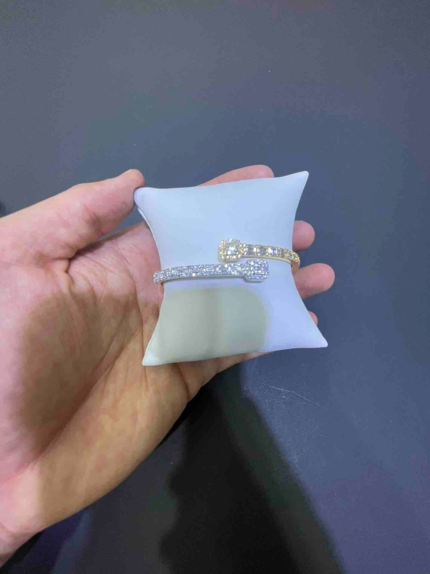 10k Diamond Baguette Iced Out