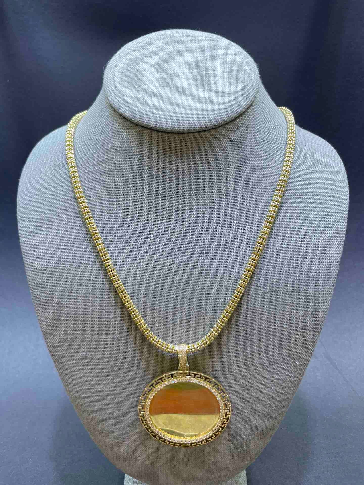 YELLOW GOLD DIAMOND CUT ITALIAN CHAIN