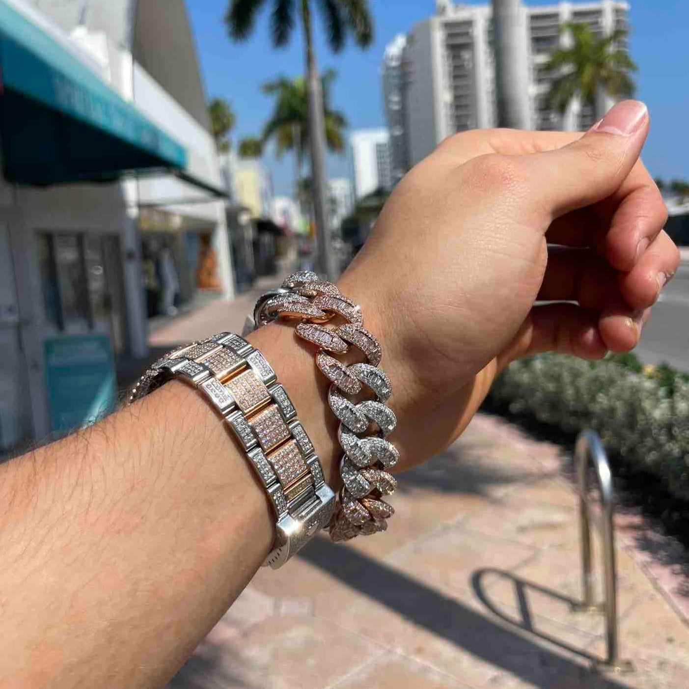 Iced Out Cuban Link Bracelet
