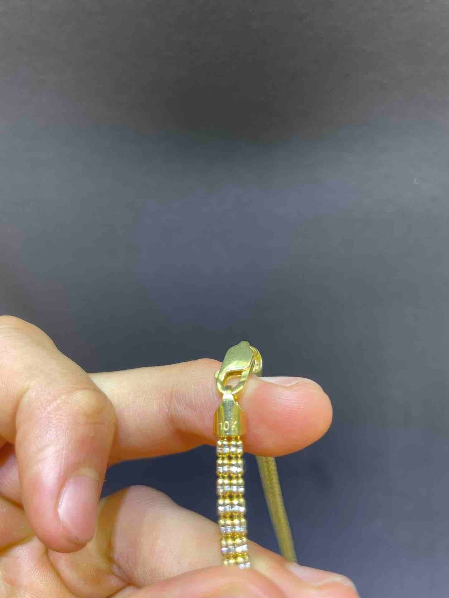 10k YELLOW GOLD DIAMOND CUT ITALIAN CHAIN