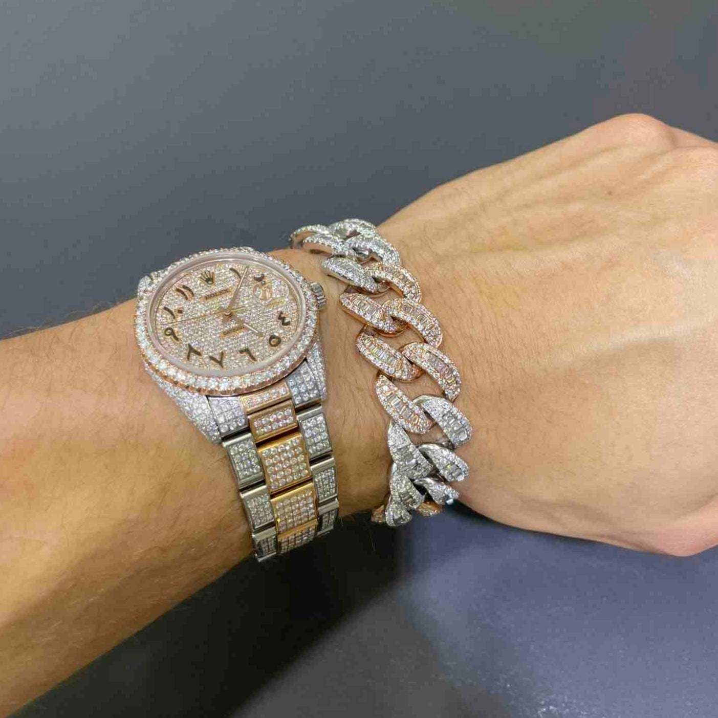 Iced Out Cuban Link Bracelet