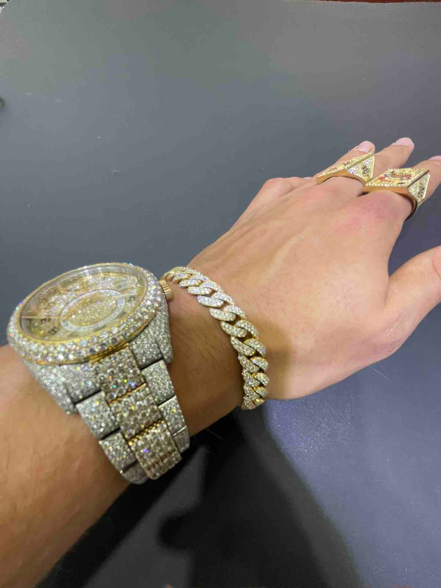 Iced Cuban Link Bracelet 10k