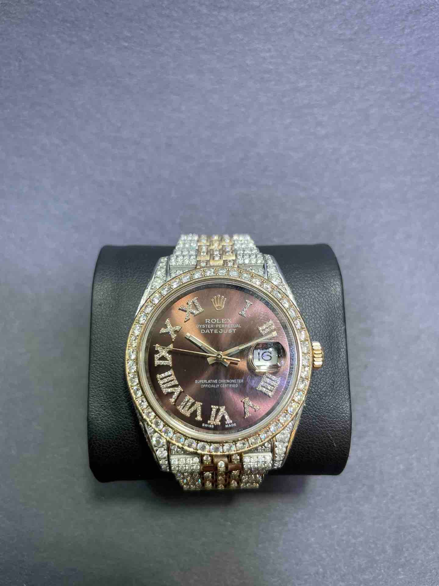 41MM Bust Down Rose Gold Rolex