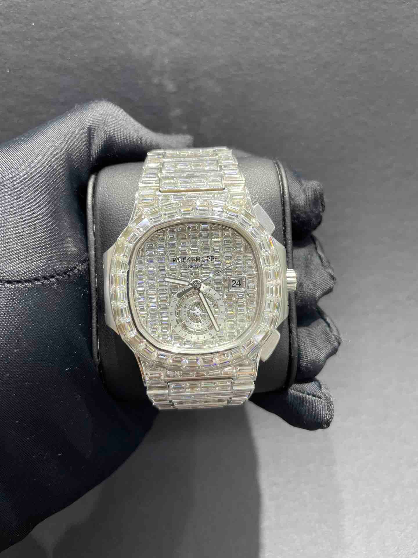 ICED OUT Patek S980 Chandelier White Gold 18k