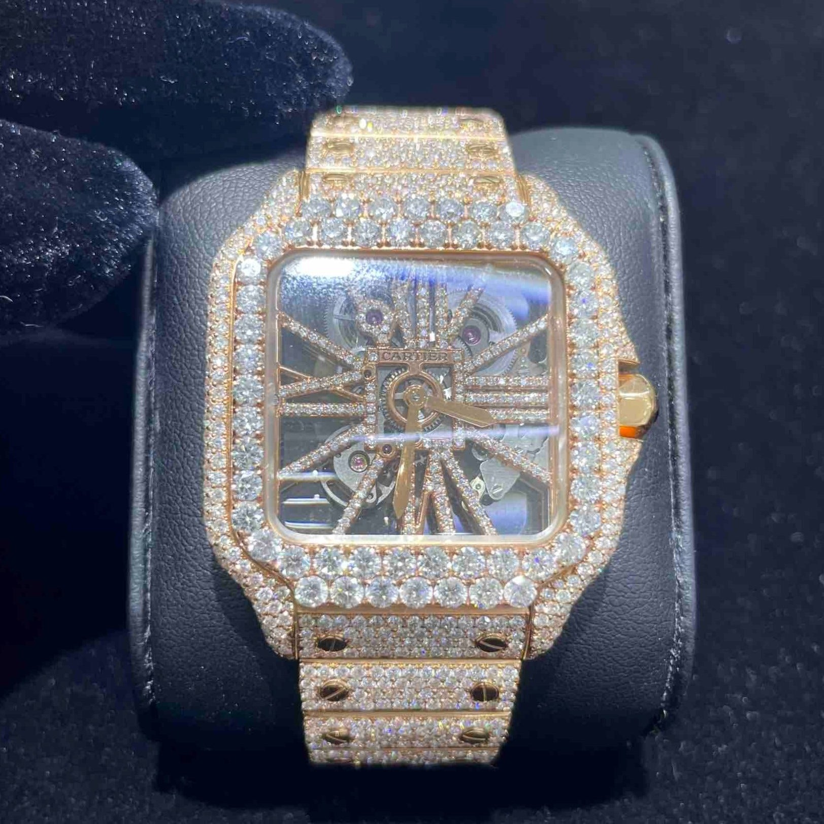 Bust Down Cartier Skeleton