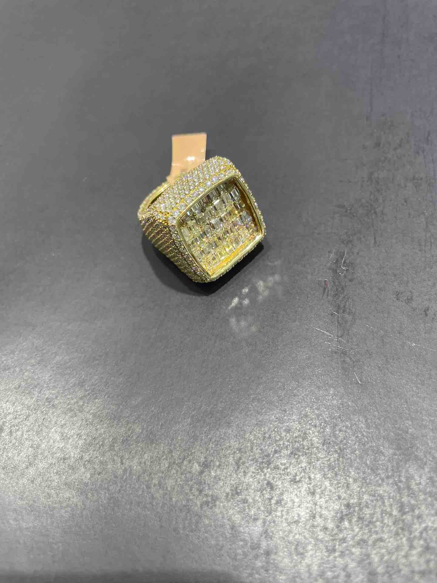 "14k Bust Down Big Boy Eternity Ring"