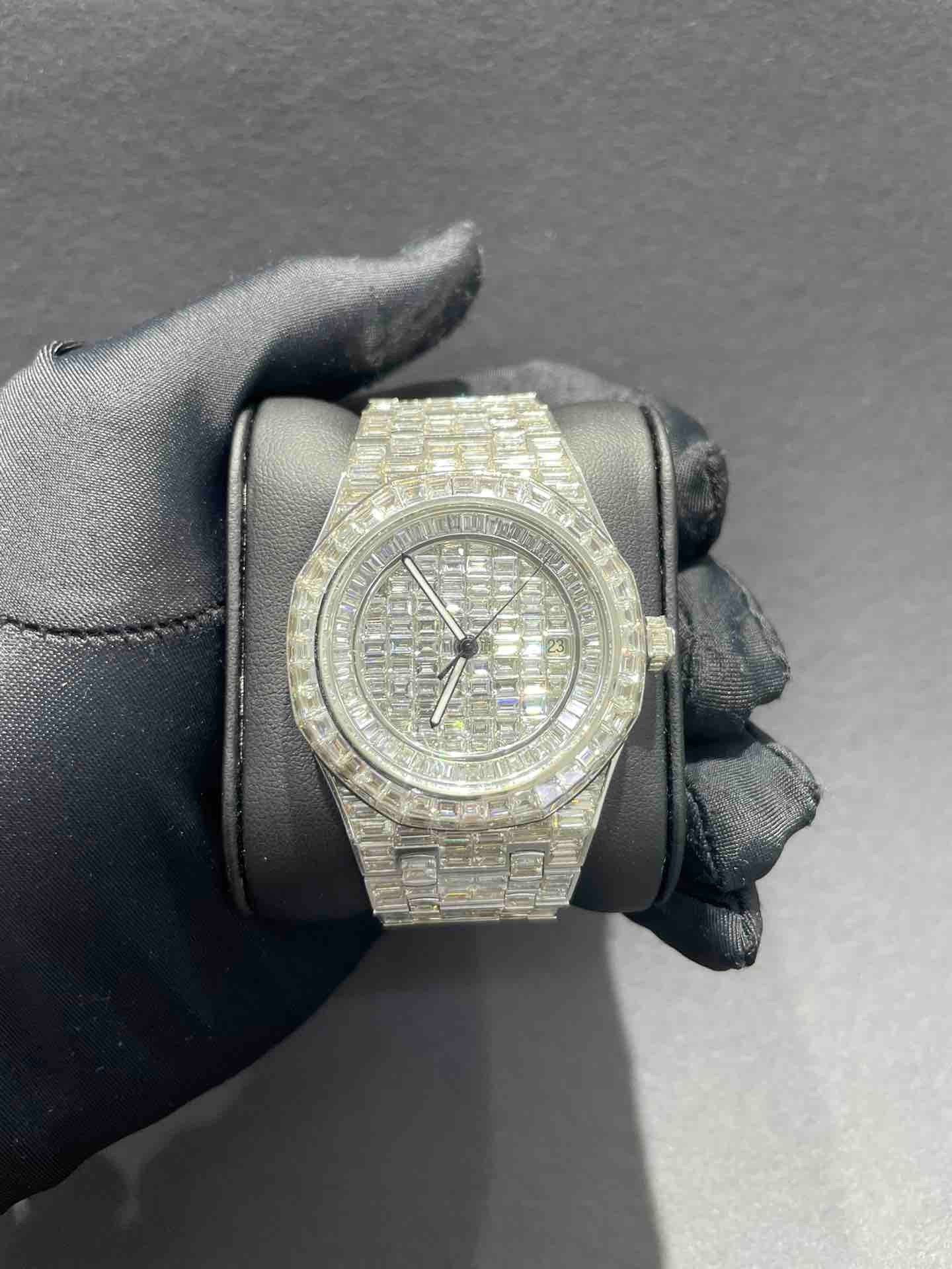 Chandelier Iced Out VVS1 Audemar Piguet "Bust Down" AP Watch 65 cts of VVS1 Natural Diamonds💎