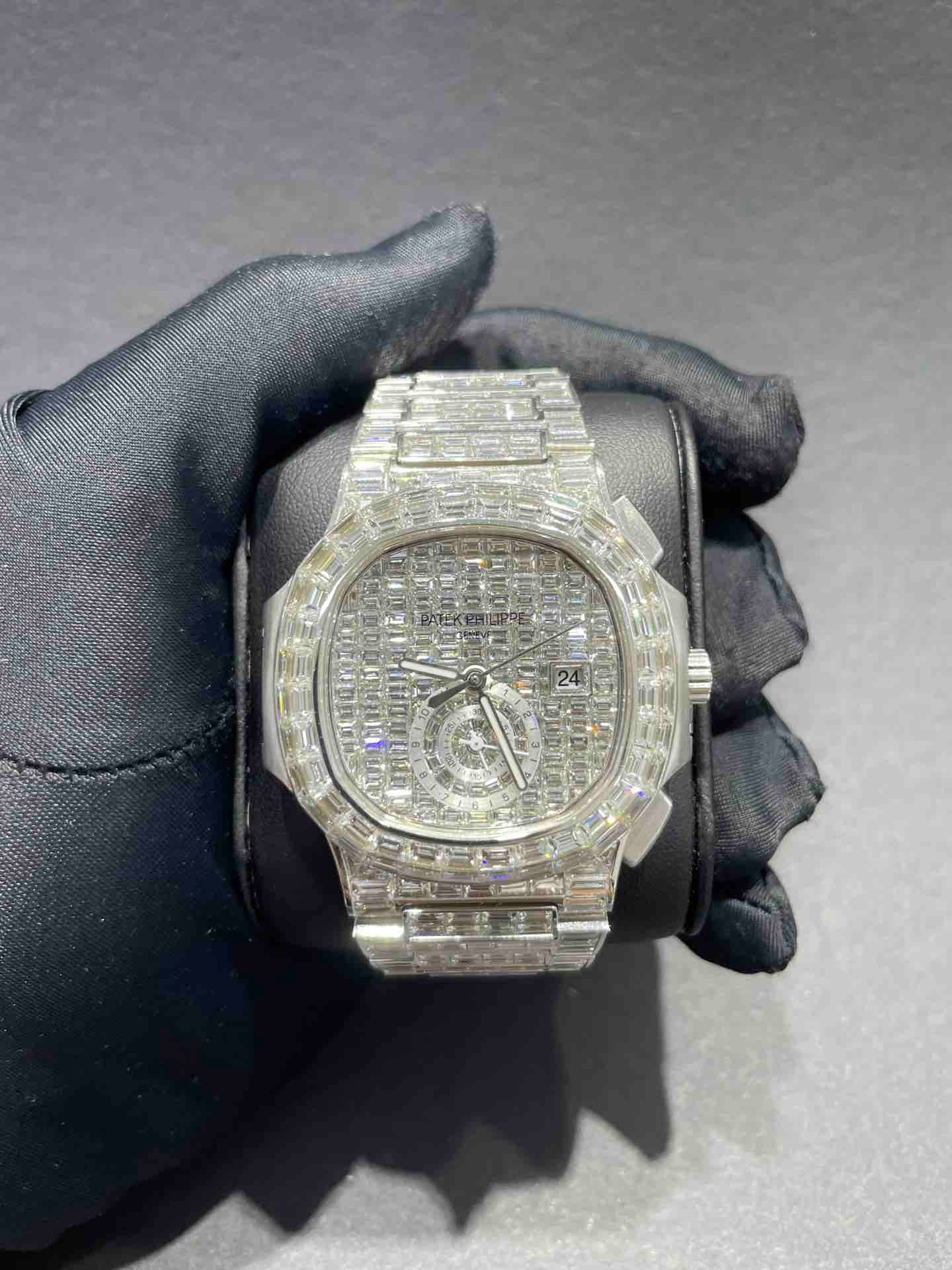 ICED OUT Patek S980 Chandelier White Gold 18k
