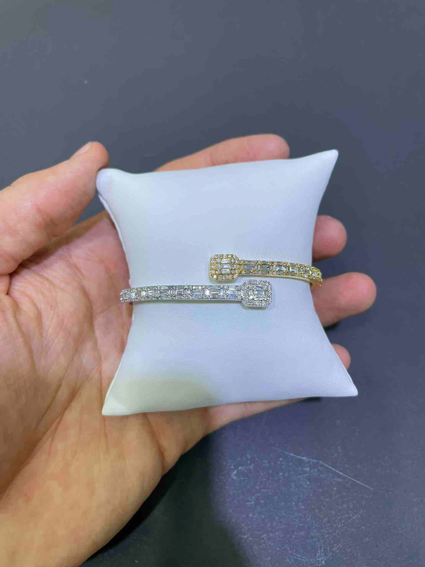 10k Diamond Baguette Iced Out