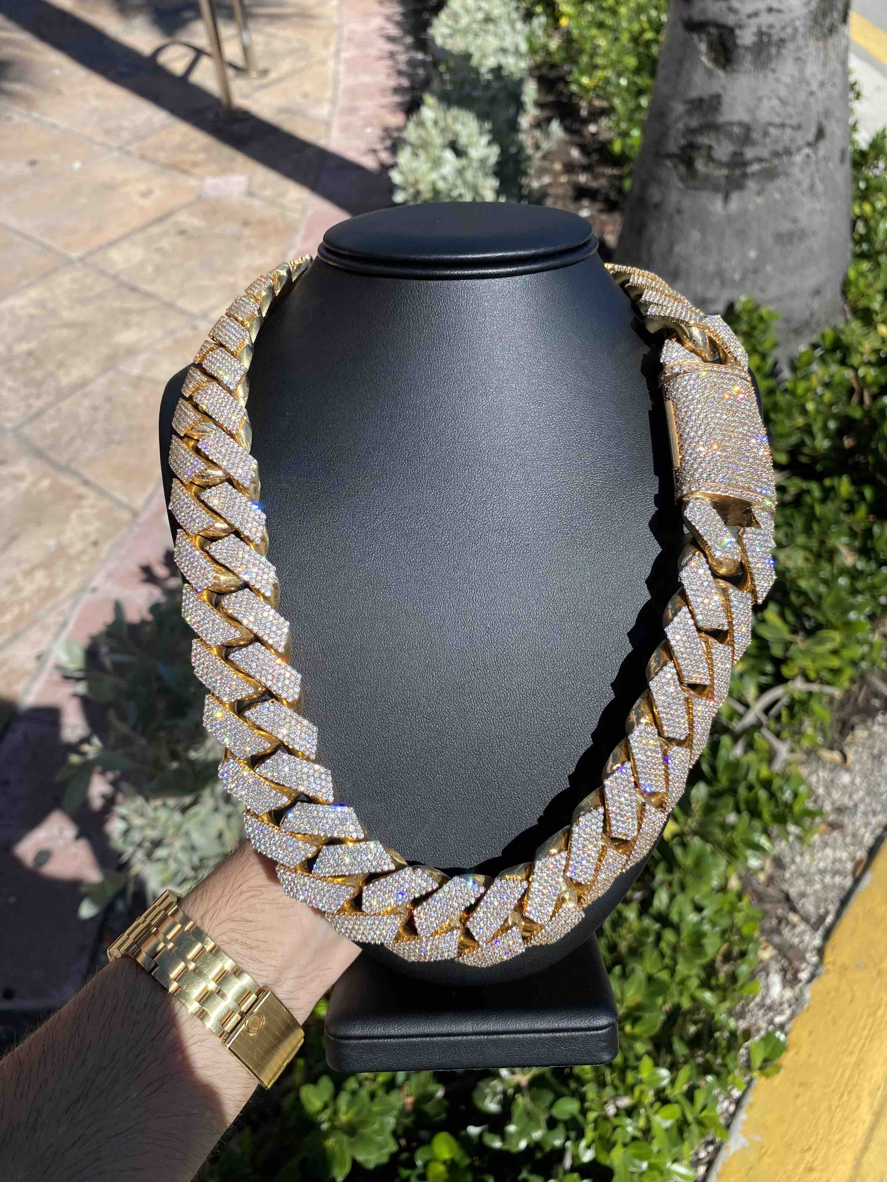 cuban link diamond chain