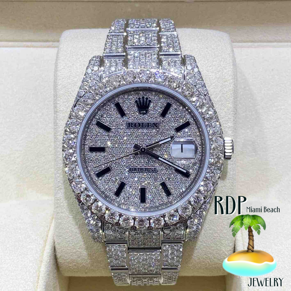 Diamond Rolly What Makes the 41mm Rollie Bust Down Watch Unique?