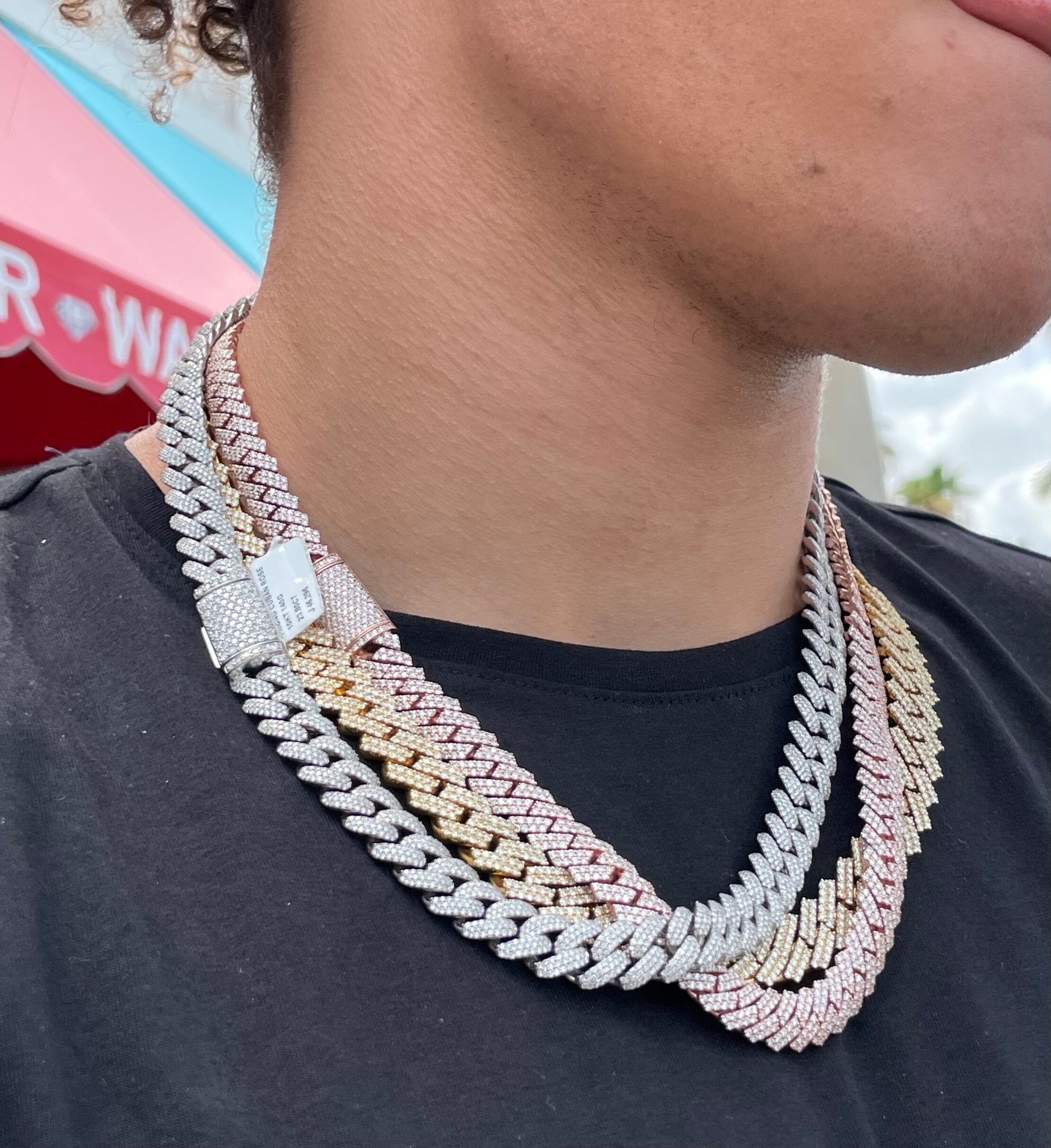 12mm Iced Cuban Link Chains
