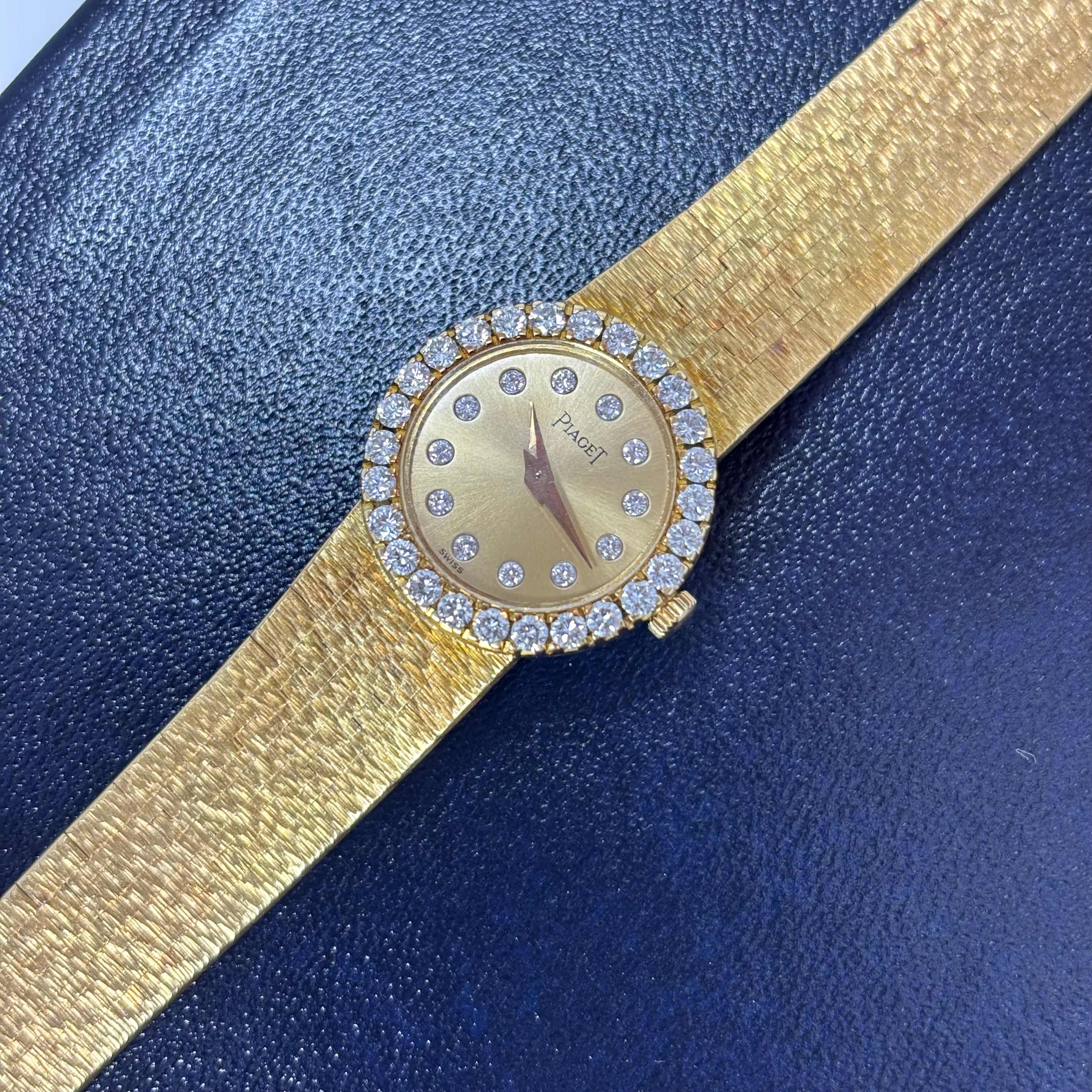 26MM 18Kt GOLD PIAGUET LADIES WATCH vintage