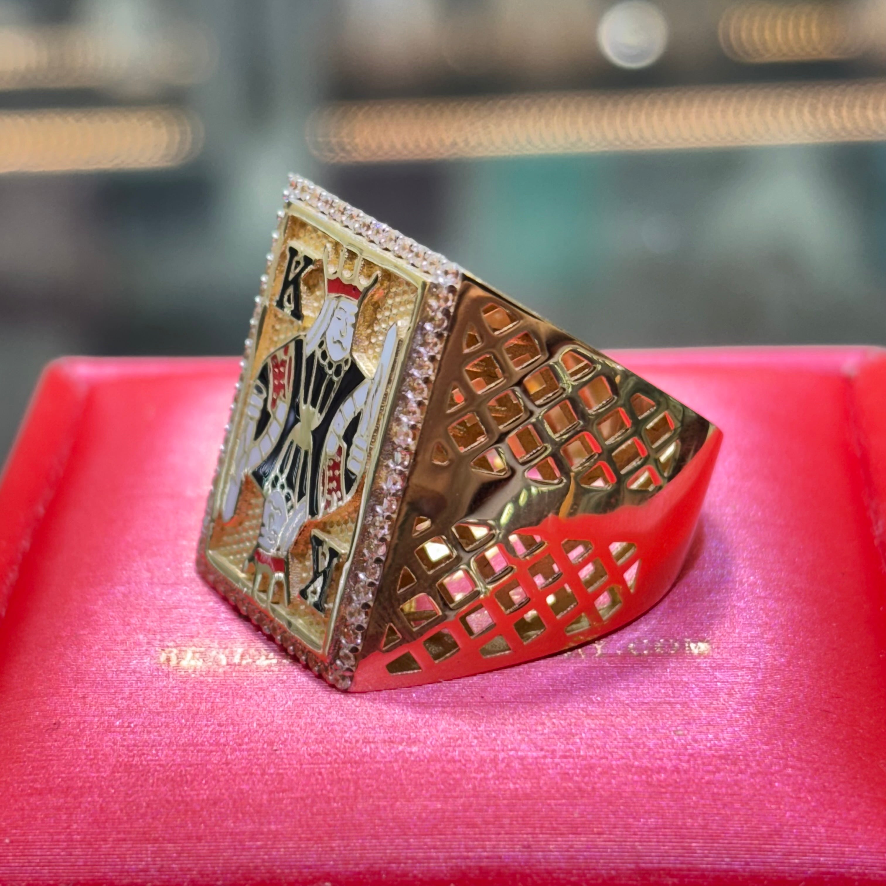 New 14k Custom “King Ace of Spades” Men’s Ring