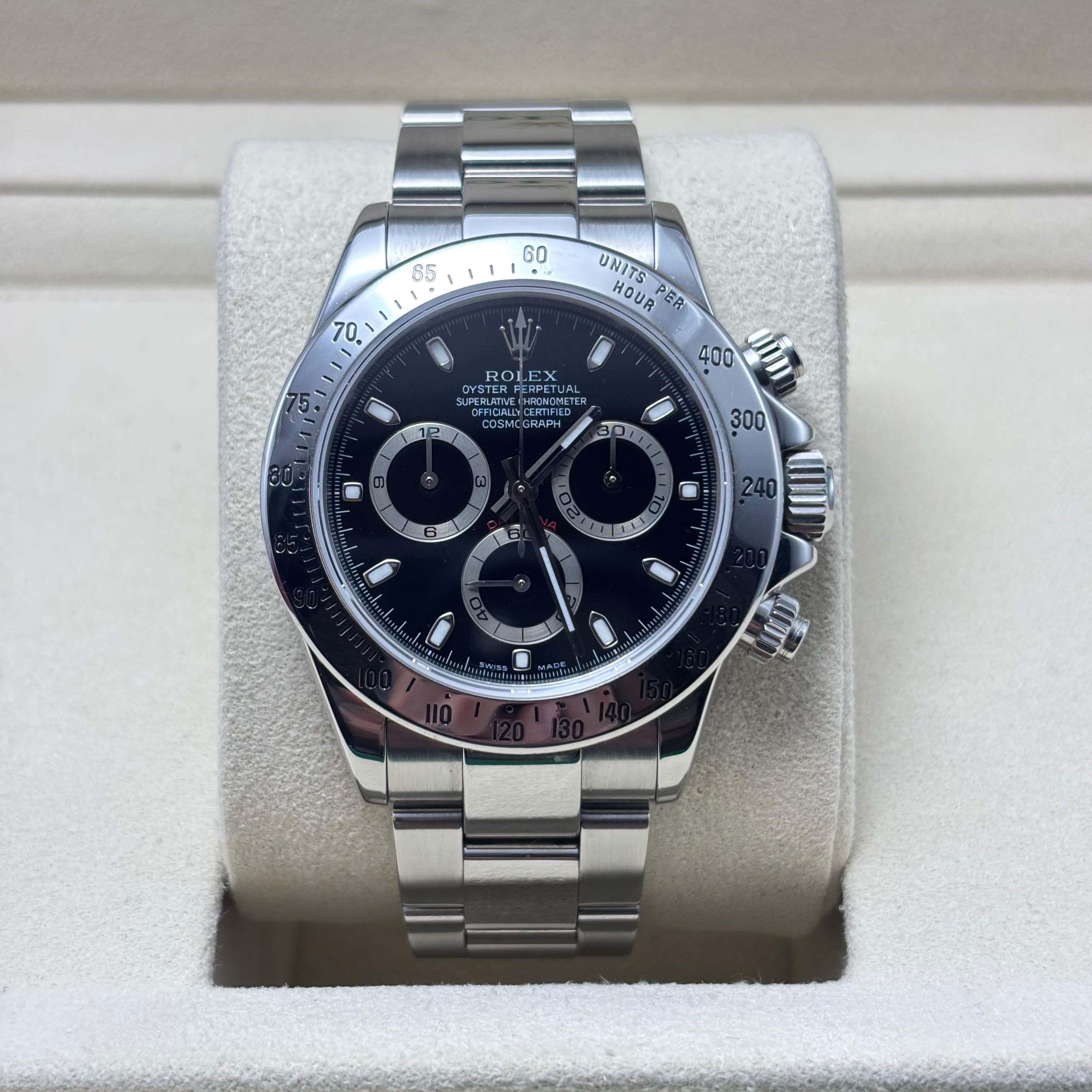 Pre-Owned Rolex Daytona 116520 STEEL / BLACK DIAL