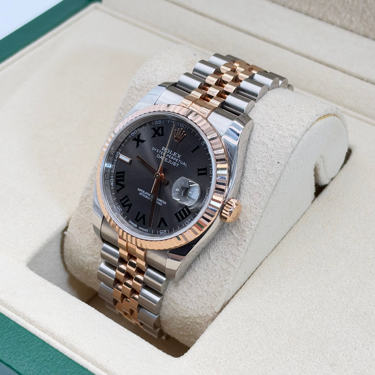 36MM ROLEX DATEJUST SUPER-JUBILEE REF.116231 (AM WIMBLEDON DIAL*)