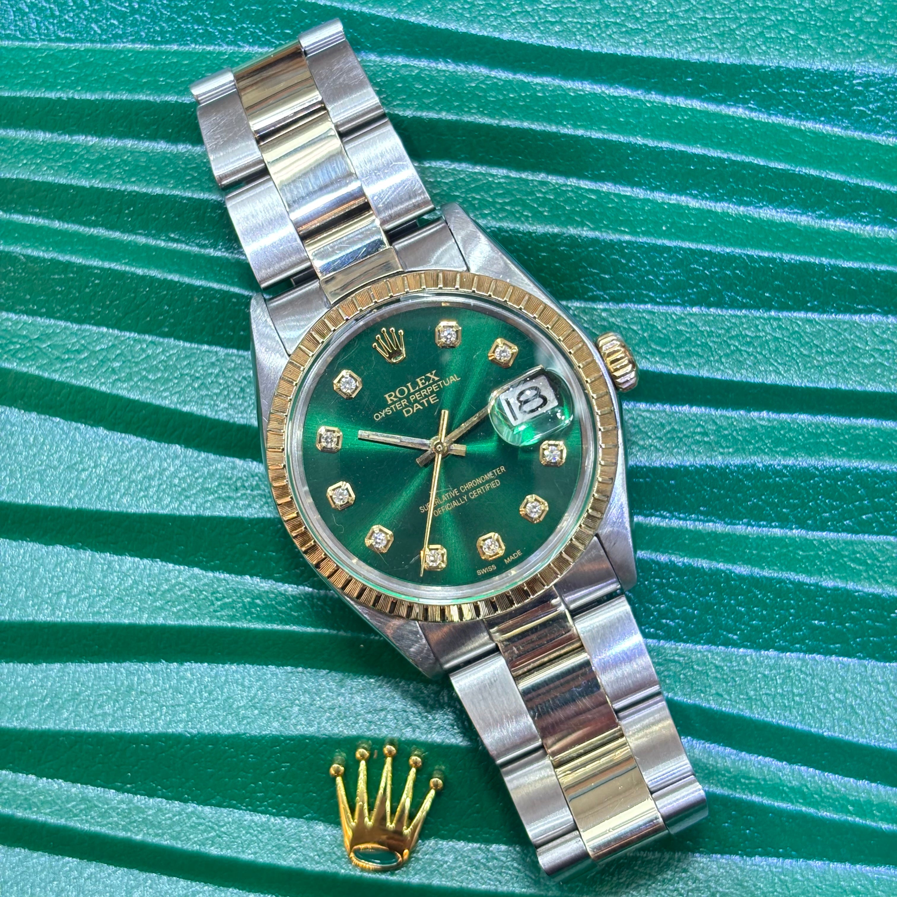 ROLEX DATE 34MM / 14KT TWO-TONE / OYSTER / AUTOMATIC
