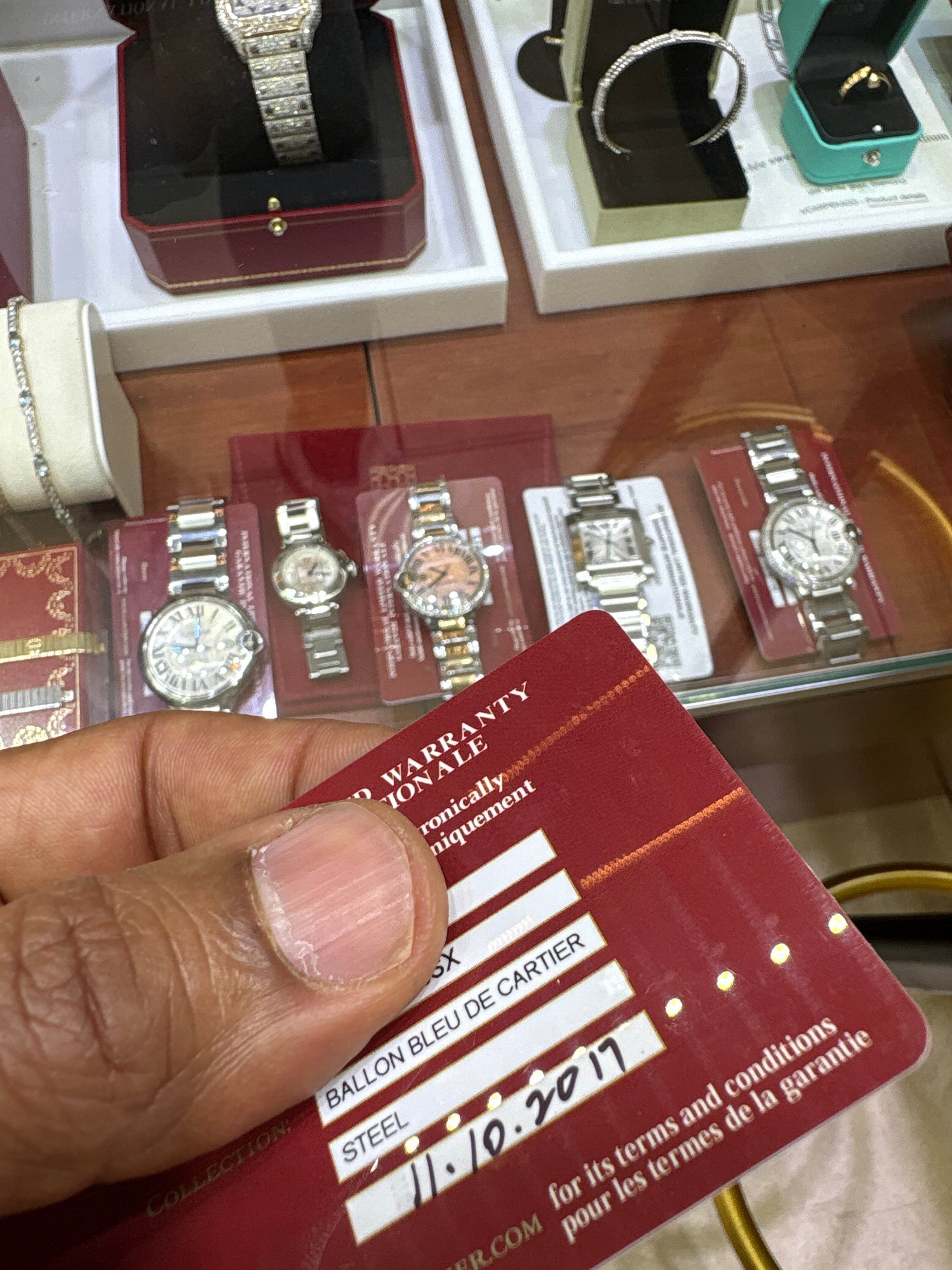 36mm Cartier Ballon Bleu  Box,and card