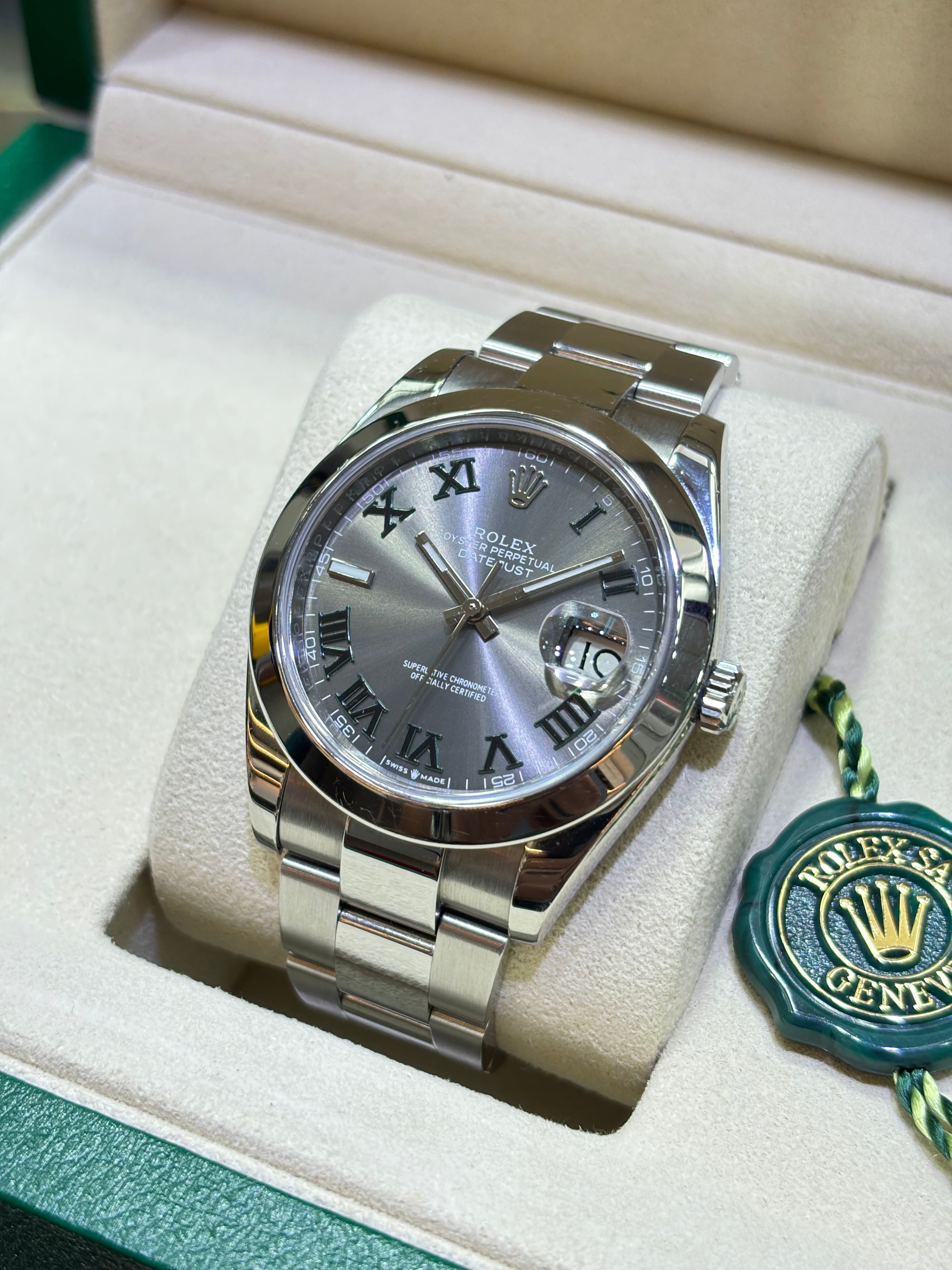 41MM DATEJUST WIMBLEDON DIAL OYSTER BRACELET ref.116300