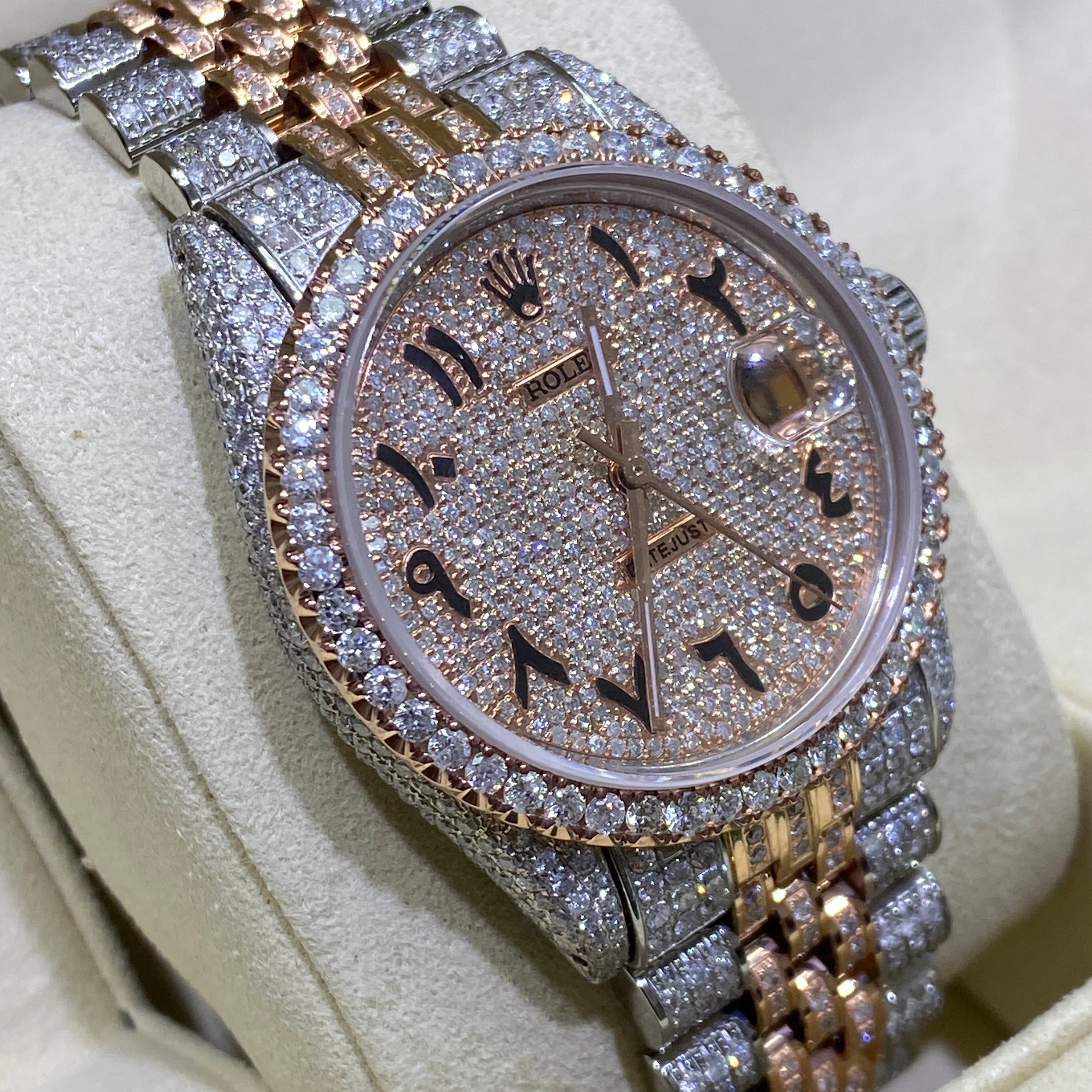 Iced out rolex