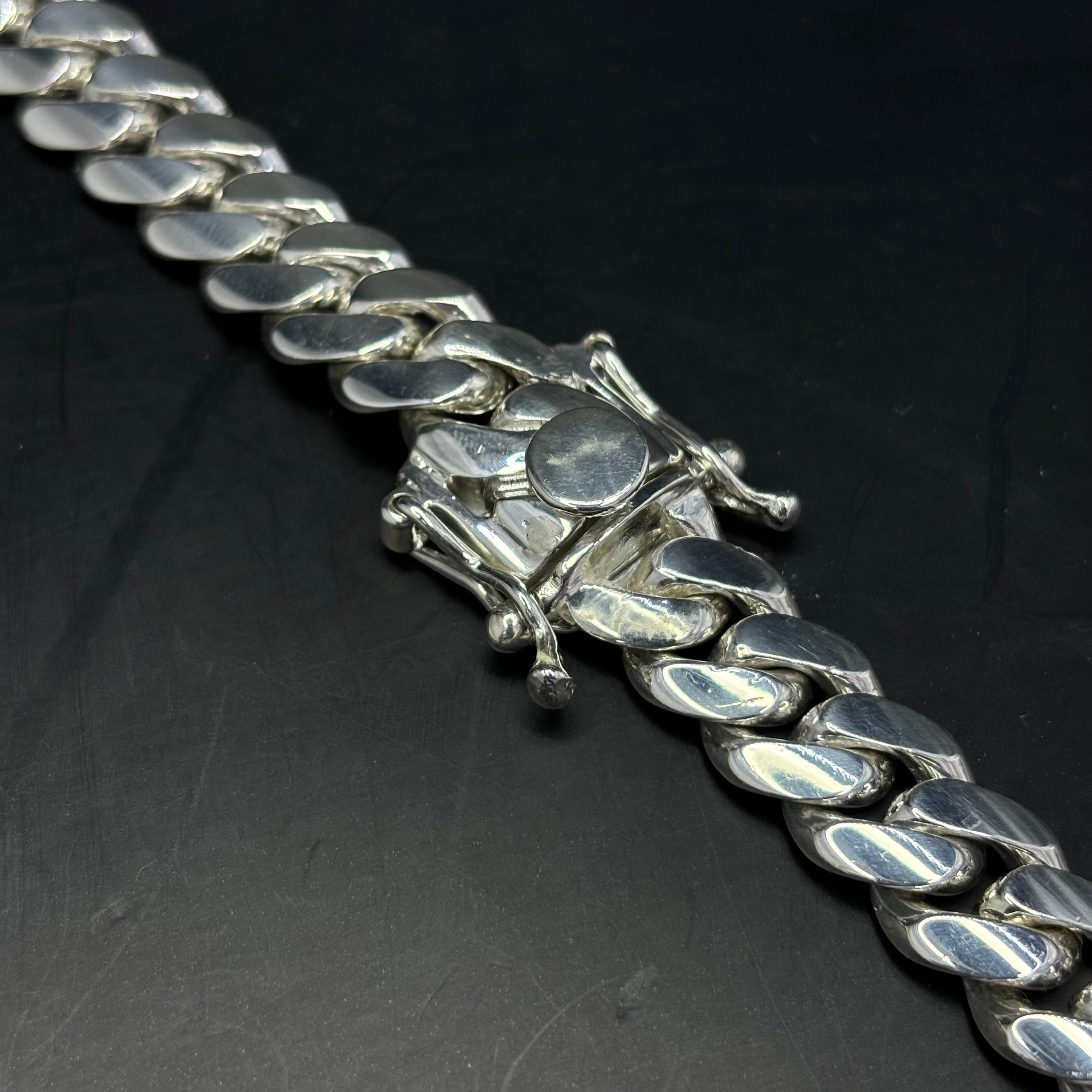 12MM SOLID .999 SILVER MIAMI CUBAN LINK CHAIN