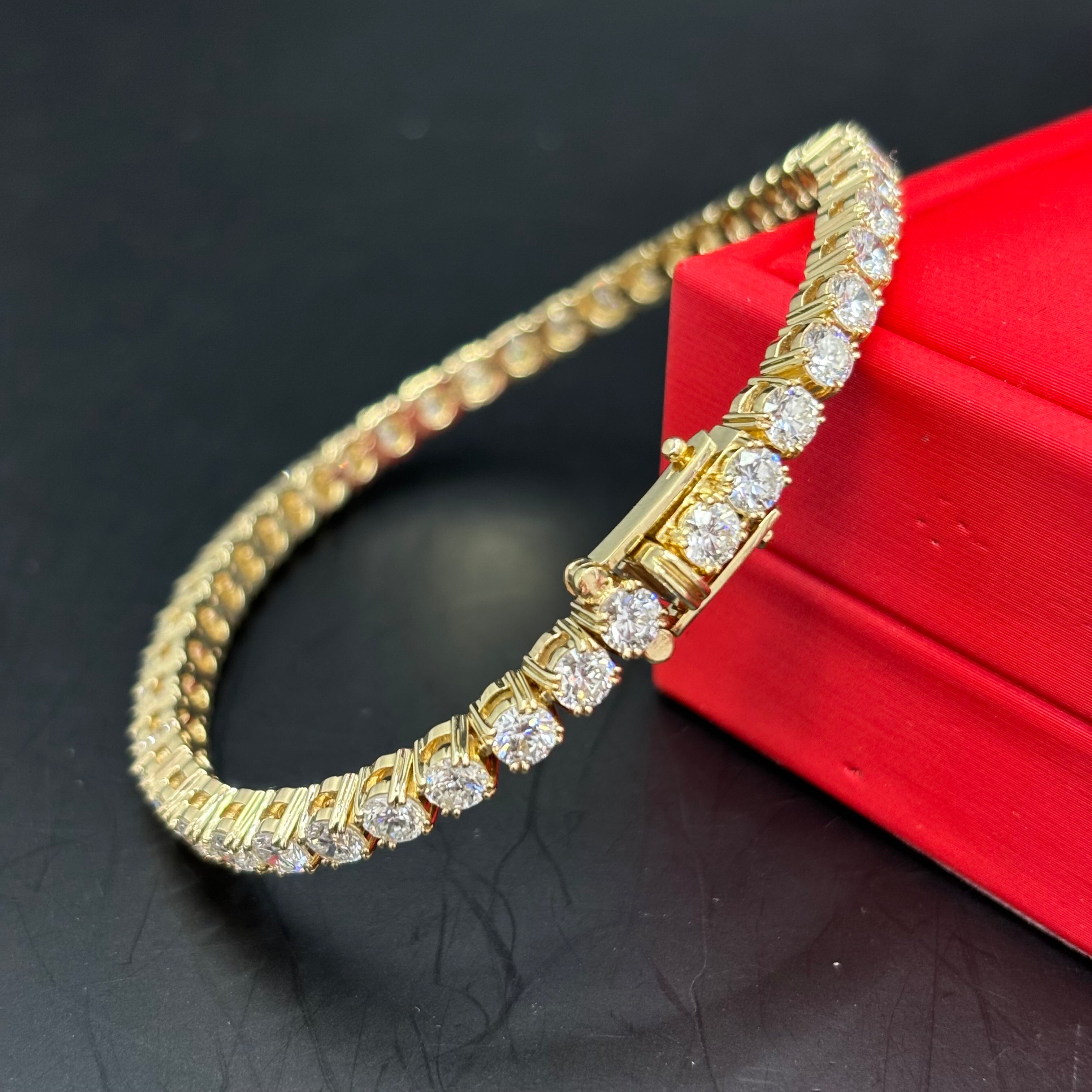 14k Bust Down VVS Bracelet CVD Diamonds