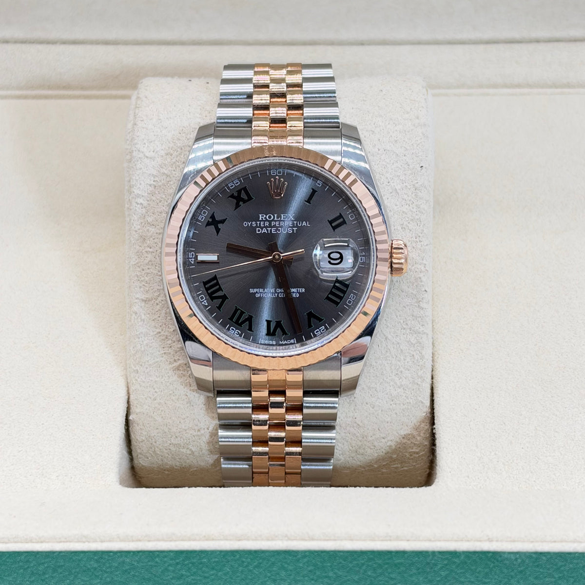 36MM ROLEX DATEJUST SUPER-JUBILEE REF.116231 (AM WIMBLEDON DIAL*)