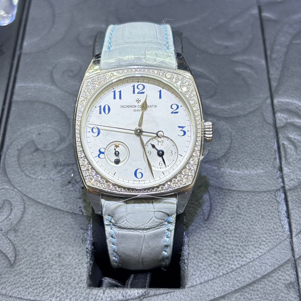 37MM VACHERON CONSTANTIN HARMONY DUAL TIME WATCH