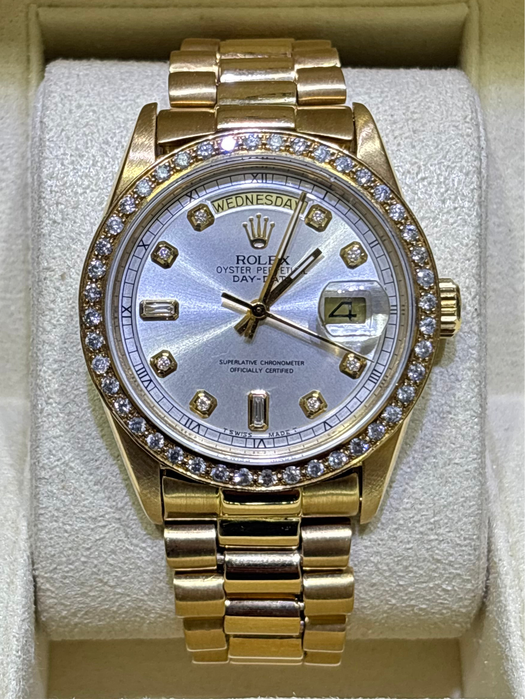 ROLEX PRESIDENTIAL 36MM | 18KT GOLD | DIAMOND BEZEL & DIAL
