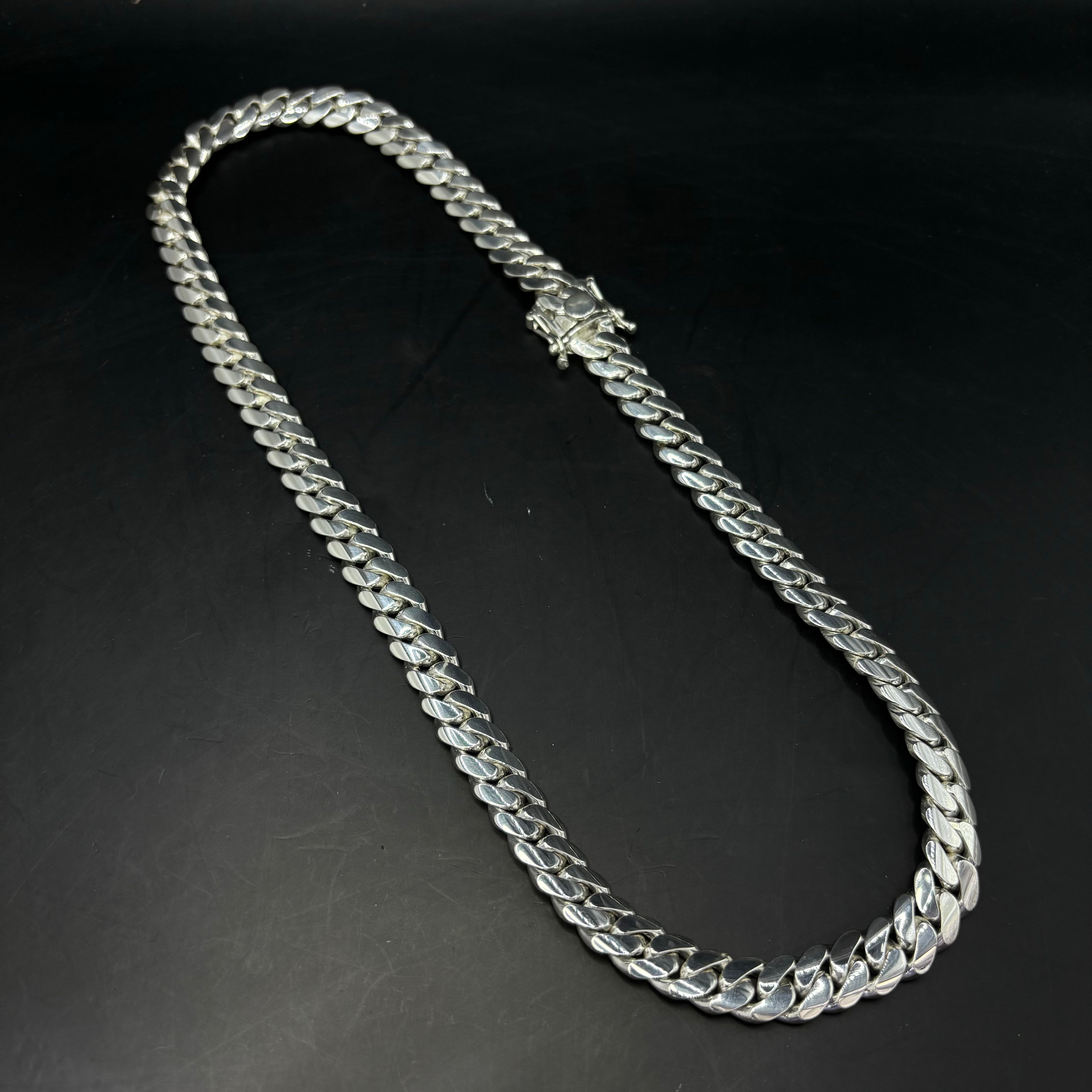 12MM SOLID .999 SILVER MIAMI CUBAN LINK CHAIN