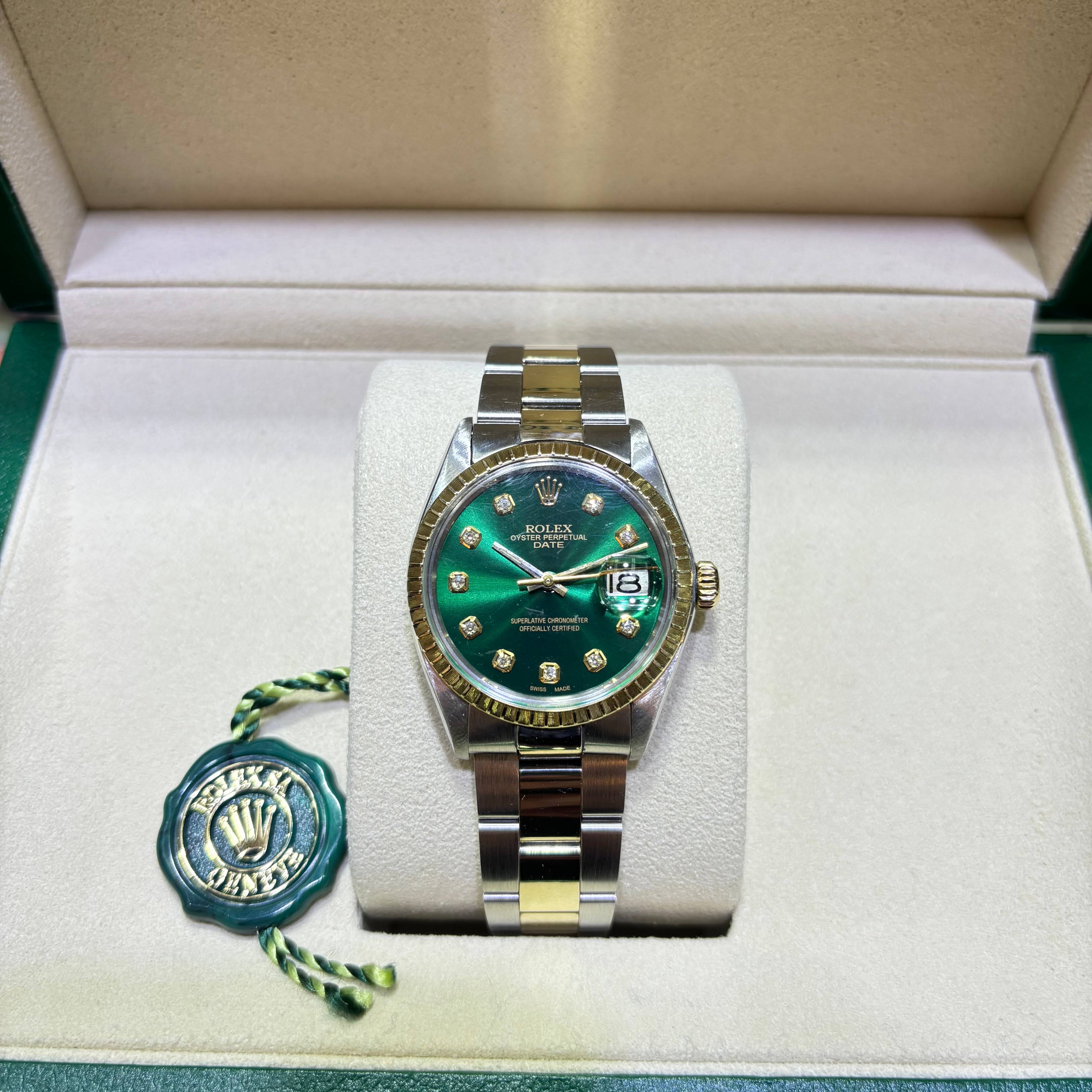 ROLEX DATE 34MM / 14KT TWO-TONE / OYSTER / AUTOMATIC