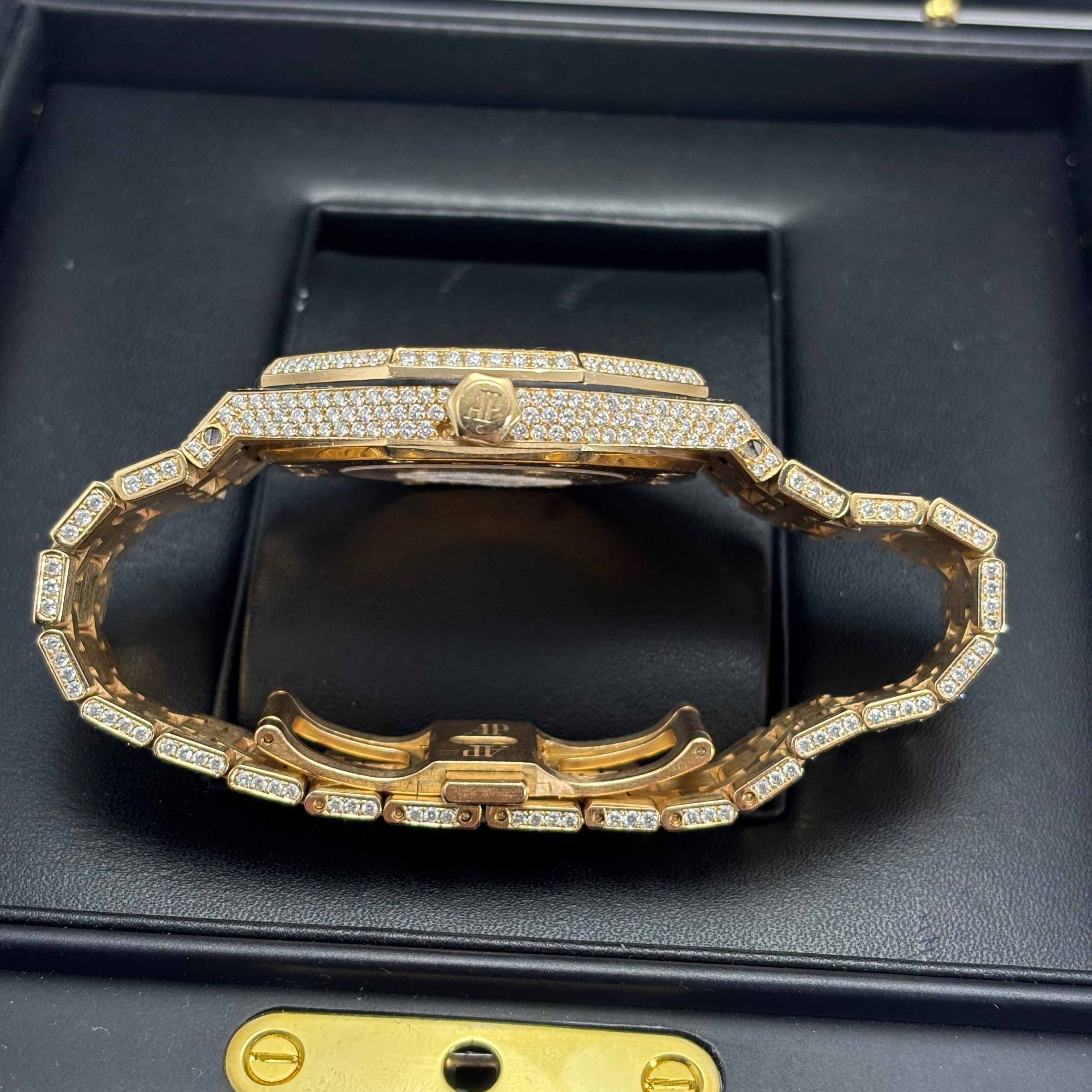 44MM Audemars Piguet Royal Oak 30CTW Natural Diamond Bustdown