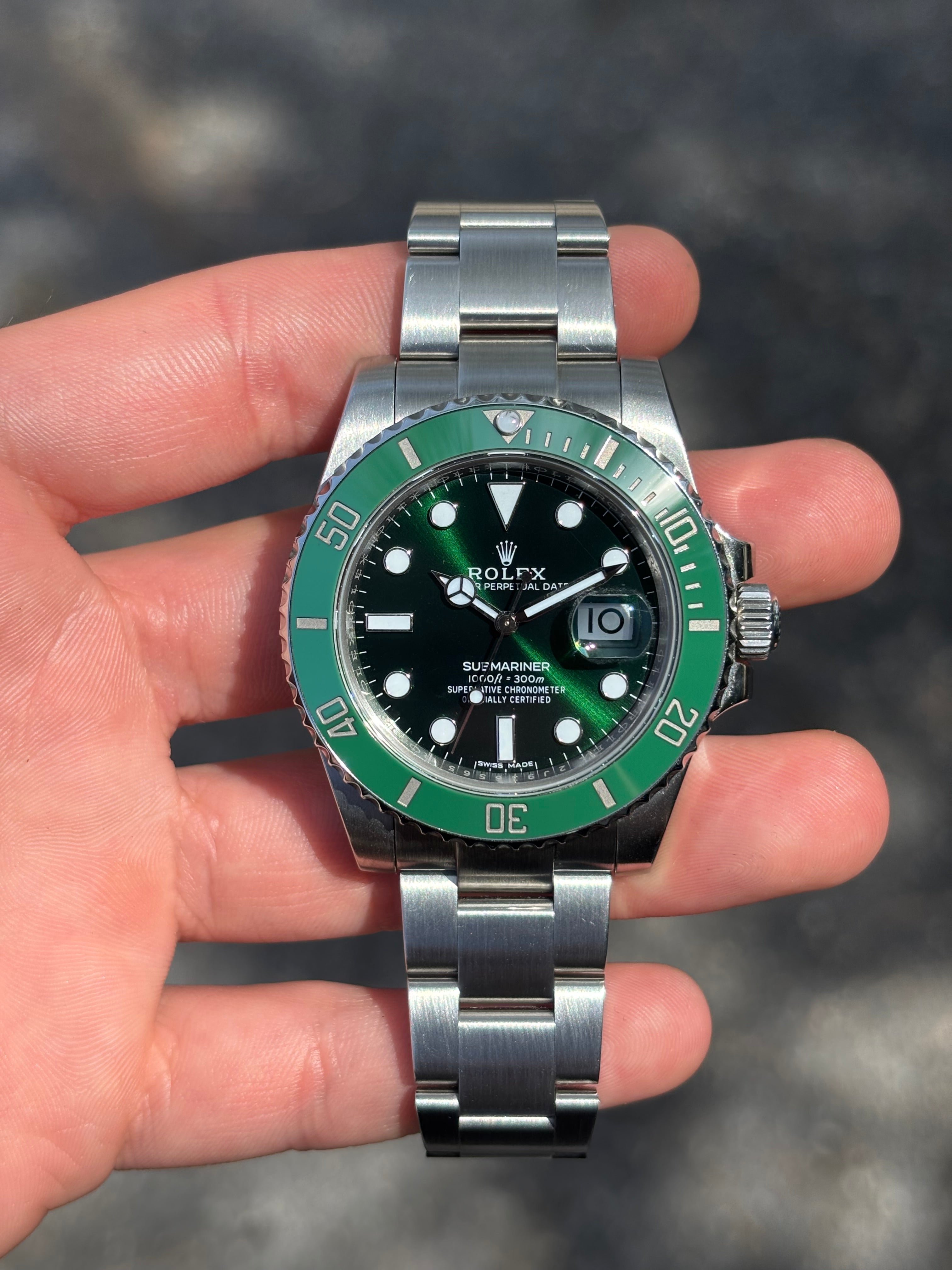 40MM ROLEX SUBMARINER “HULK” 116610LV