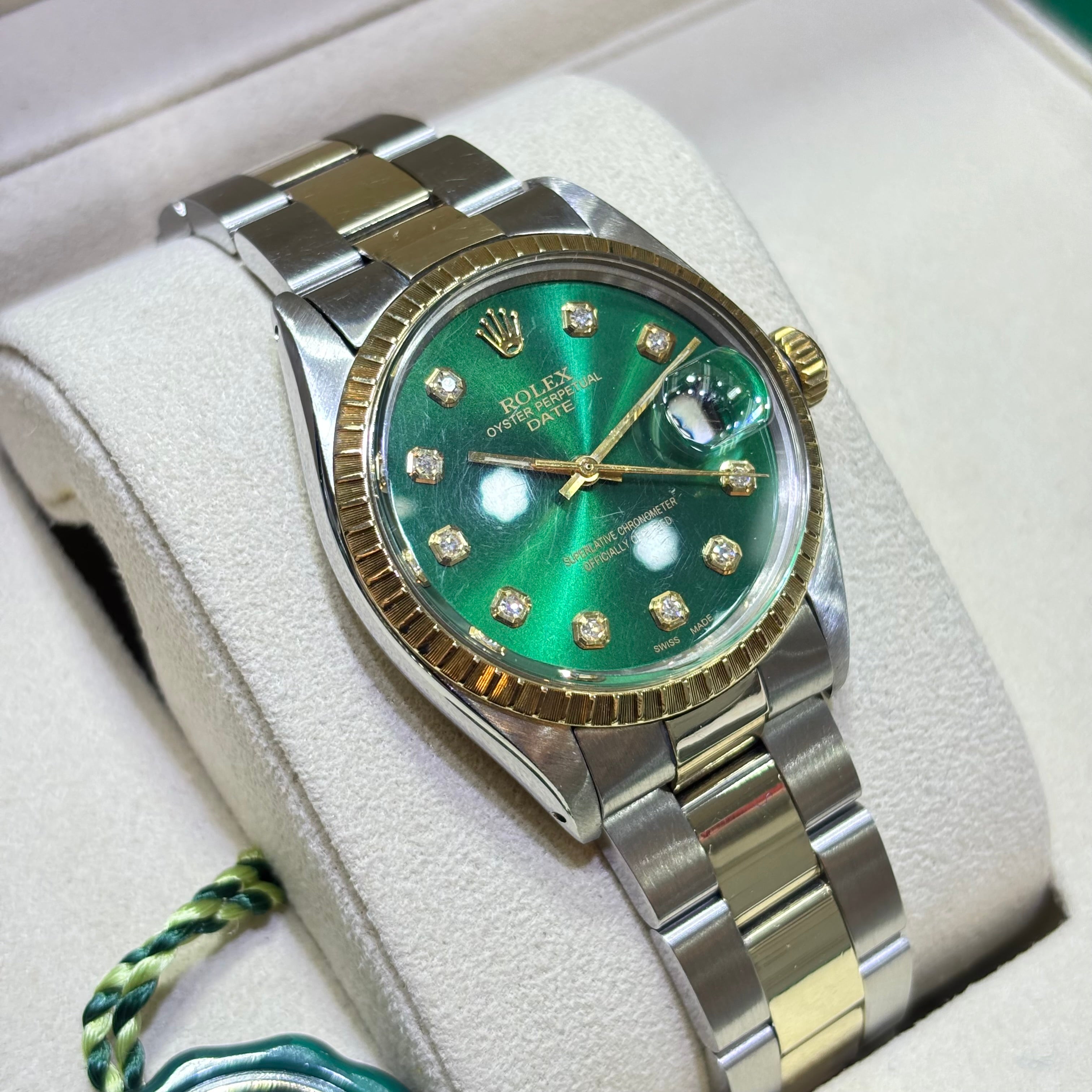 ROLEX DATE 34MM / 14KT TWO-TONE / OYSTER / AUTOMATIC