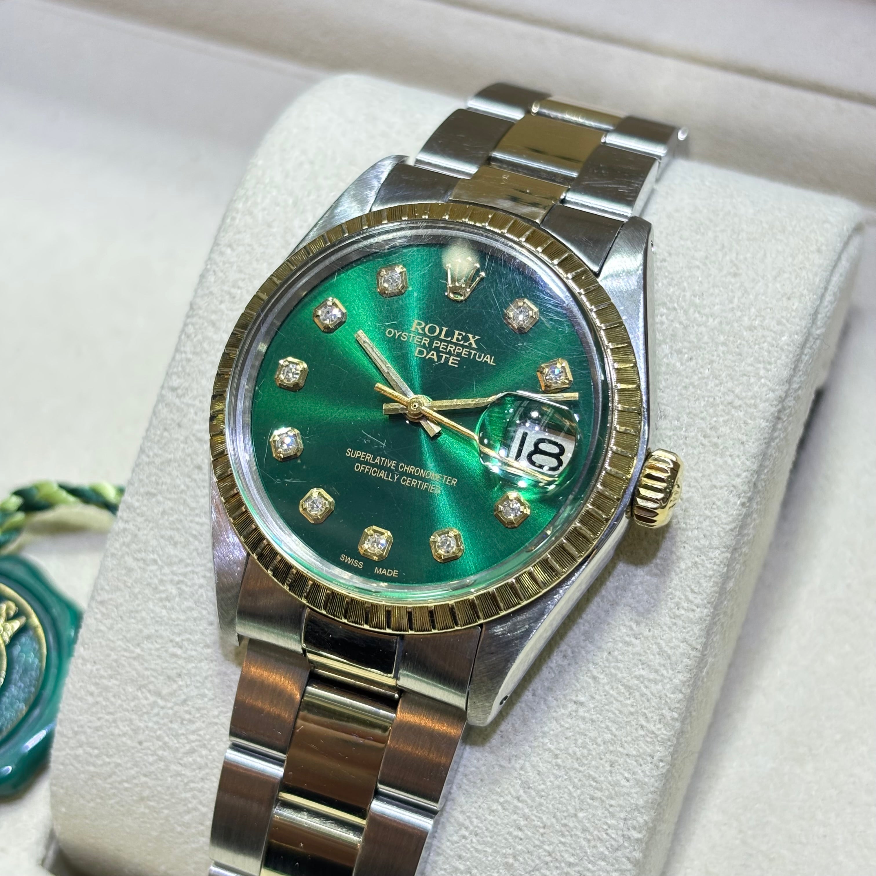 ROLEX DATE 34MM / 14KT TWO-TONE / OYSTER / AUTOMATIC