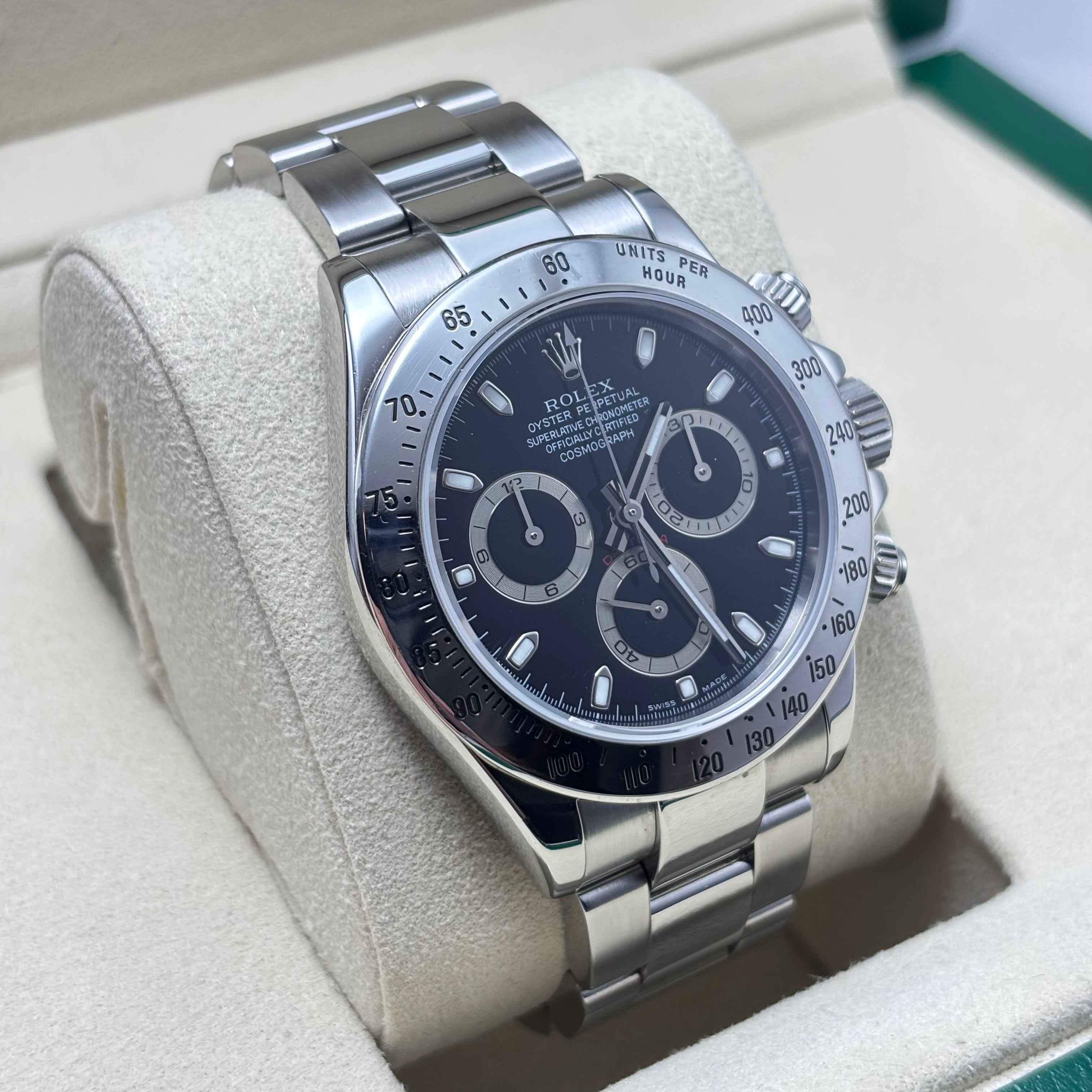 Pre-Owned Rolex Daytona 116520 STEEL / BLACK DIAL
