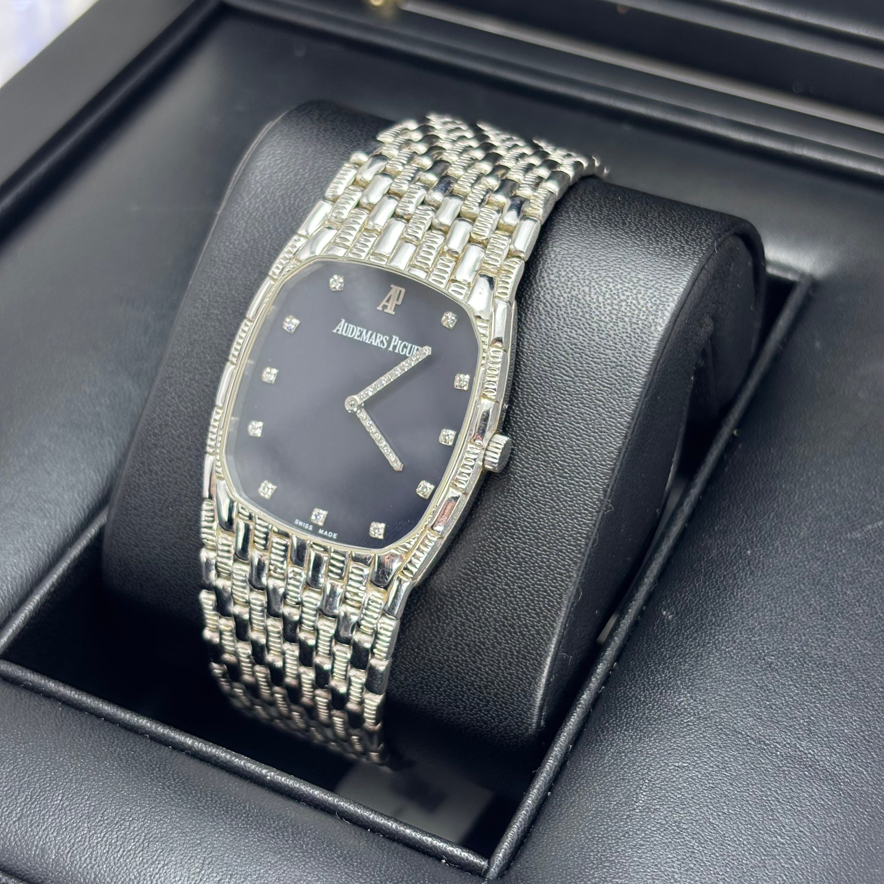 Pre-owned 36MM AUDEMARS PIGUET COBRA 18KT WHITE GOLD