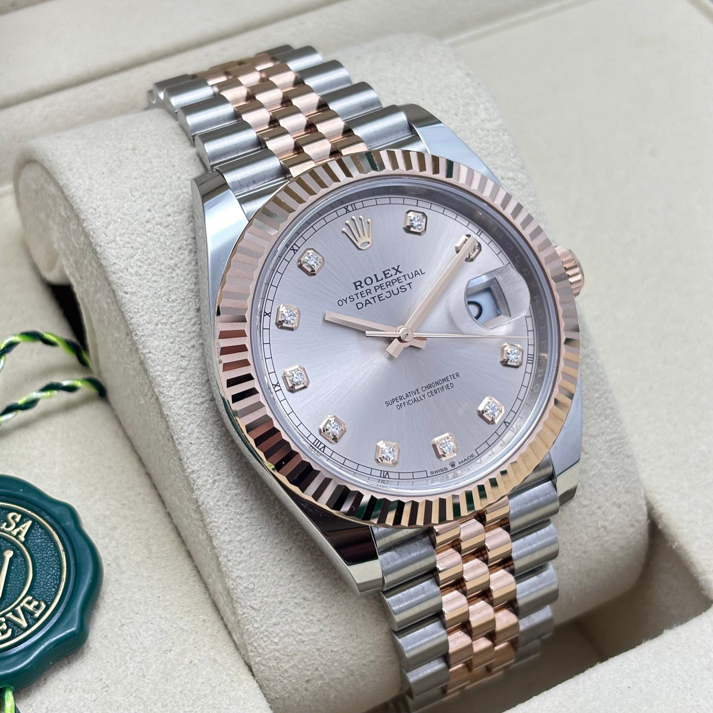 41MM ROLEX DATEJUST / REF.126331 SUNDUST DIAMOND DIAL