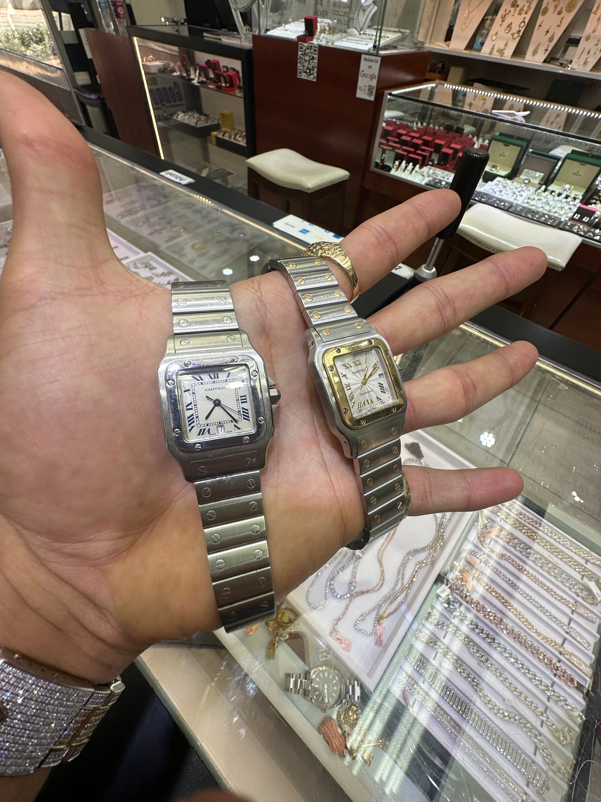 24mm Cartier Santos Womens Watch Stainless Steel