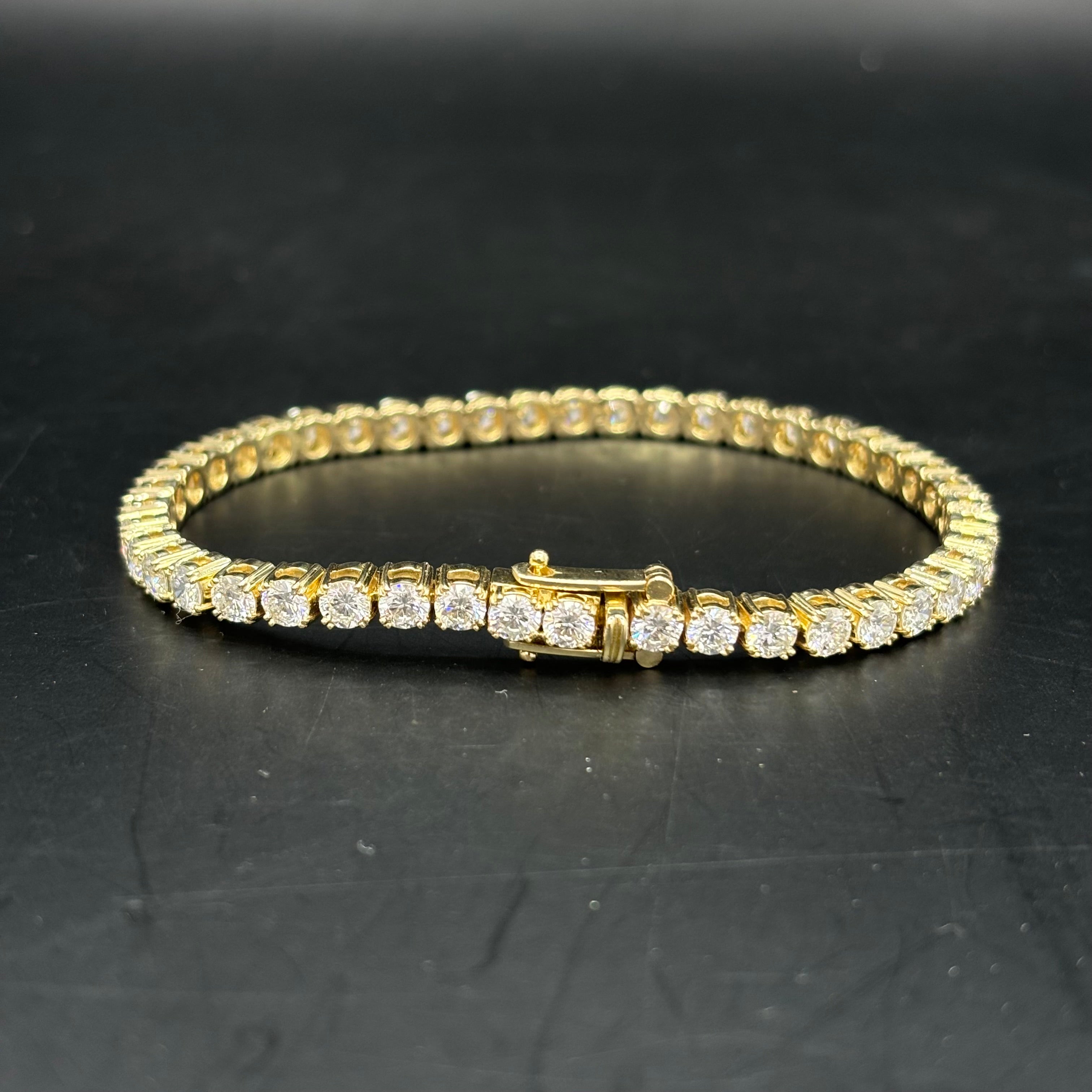 14k Bust Down VVS Bracelet CVD Diamonds