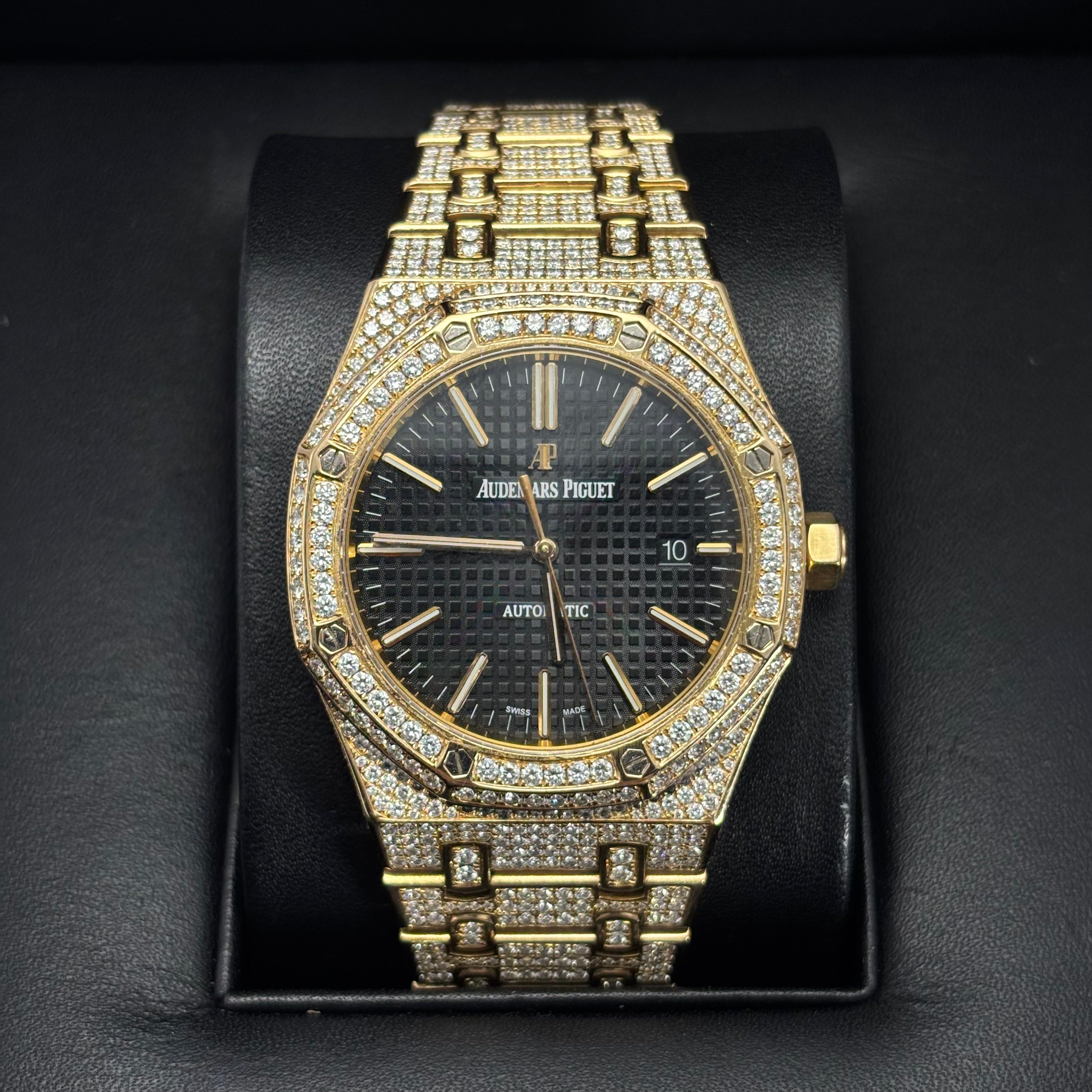 44MM Audemars Piguet Royal Oak 30CTW Natural Diamond Bustdown