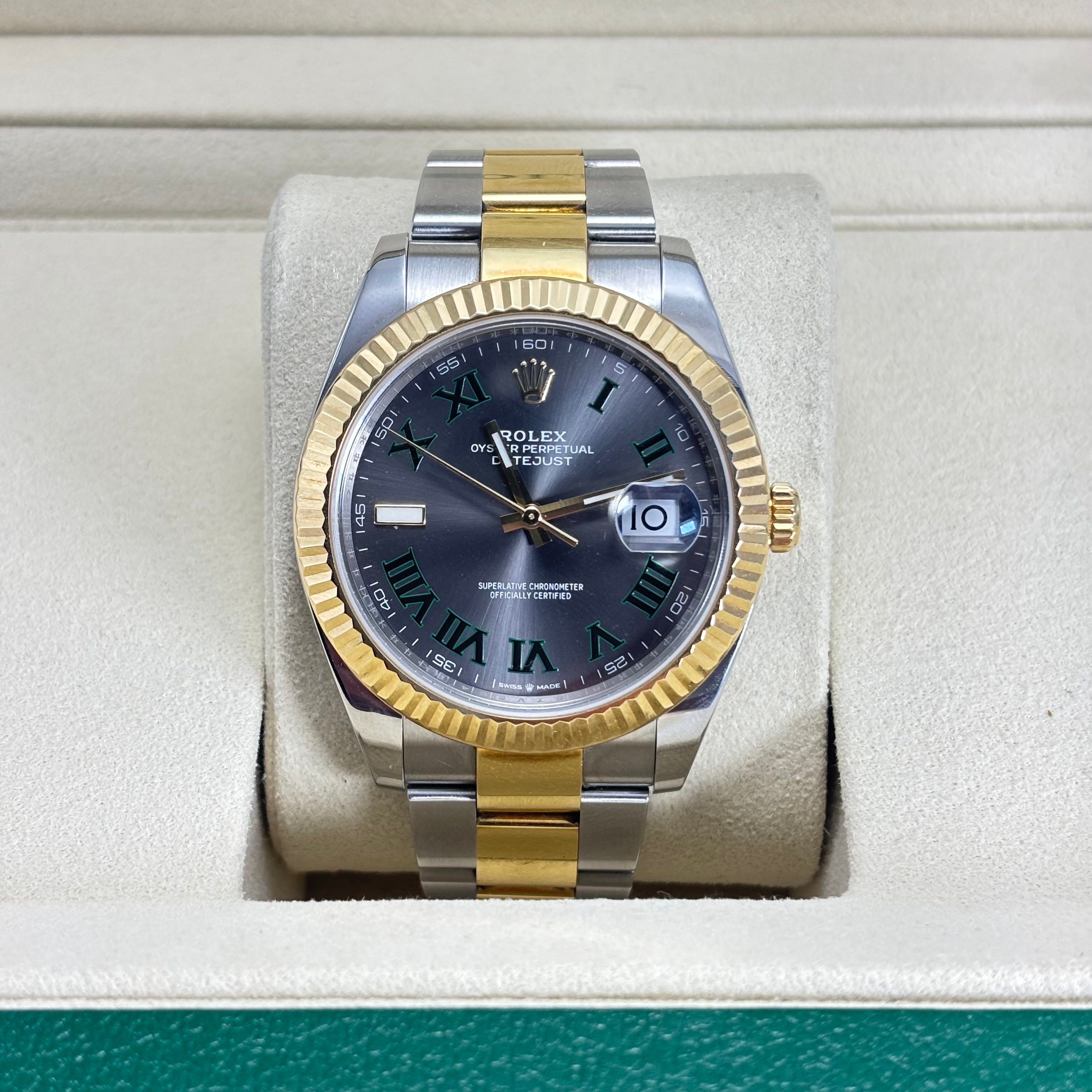 Pre-Owned 41MM Rolex DATEJUST Ref 126333 “WIMBLEDON”