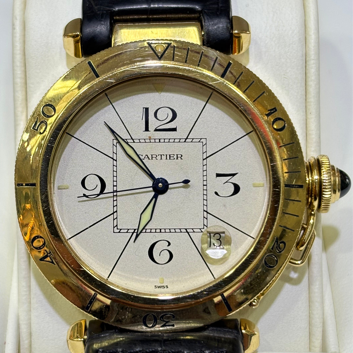 【中古絶版品】Cartier Pasha トラベルクロック 中古絶版品】Cartier Pasha トラベルクロック