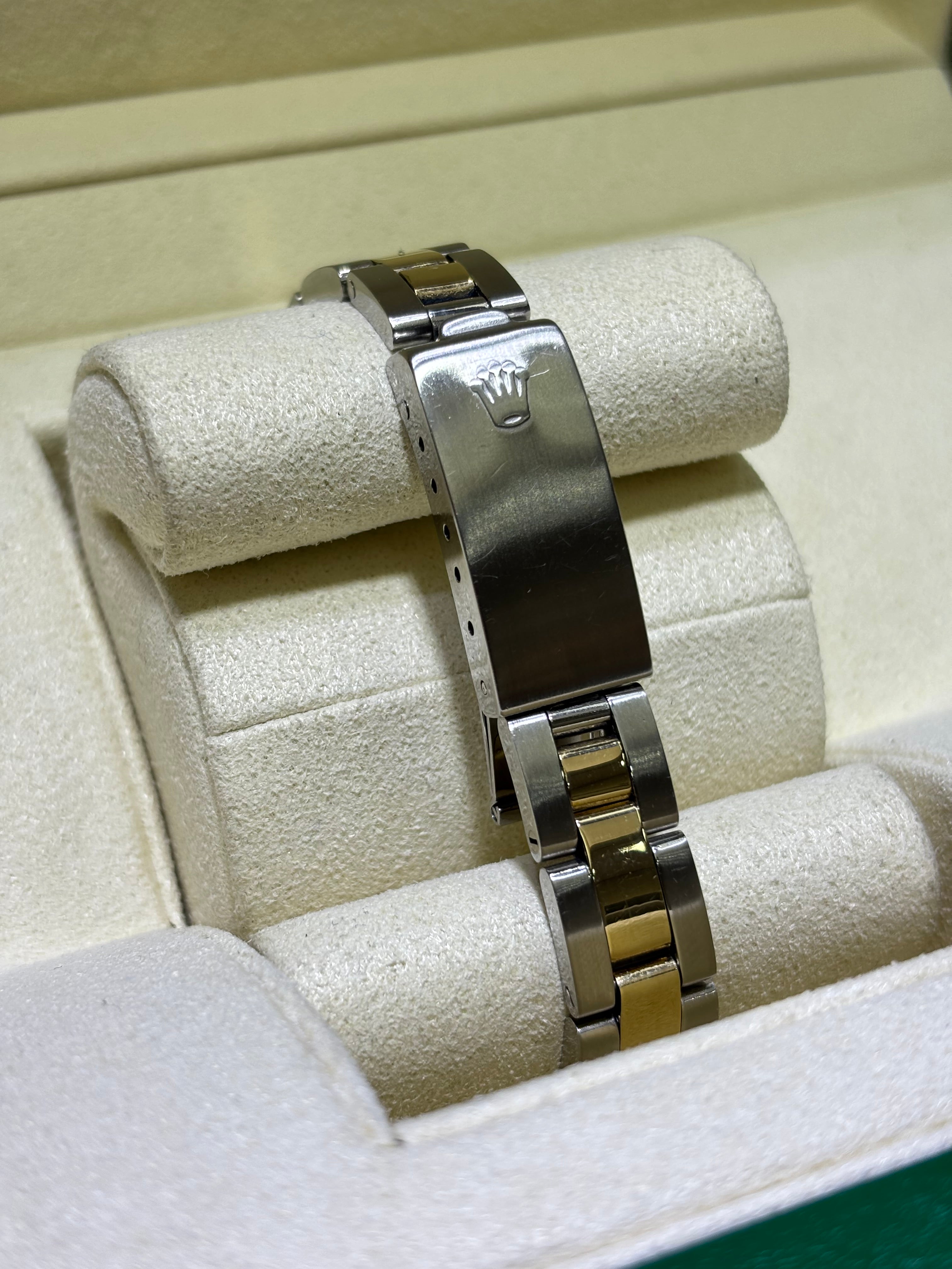 26MM ROLEX DATEJUST | 18KT YLW TWO-TONE | OYSTER-BRACELET | CHAMPAGNE DIAMOND DIAL