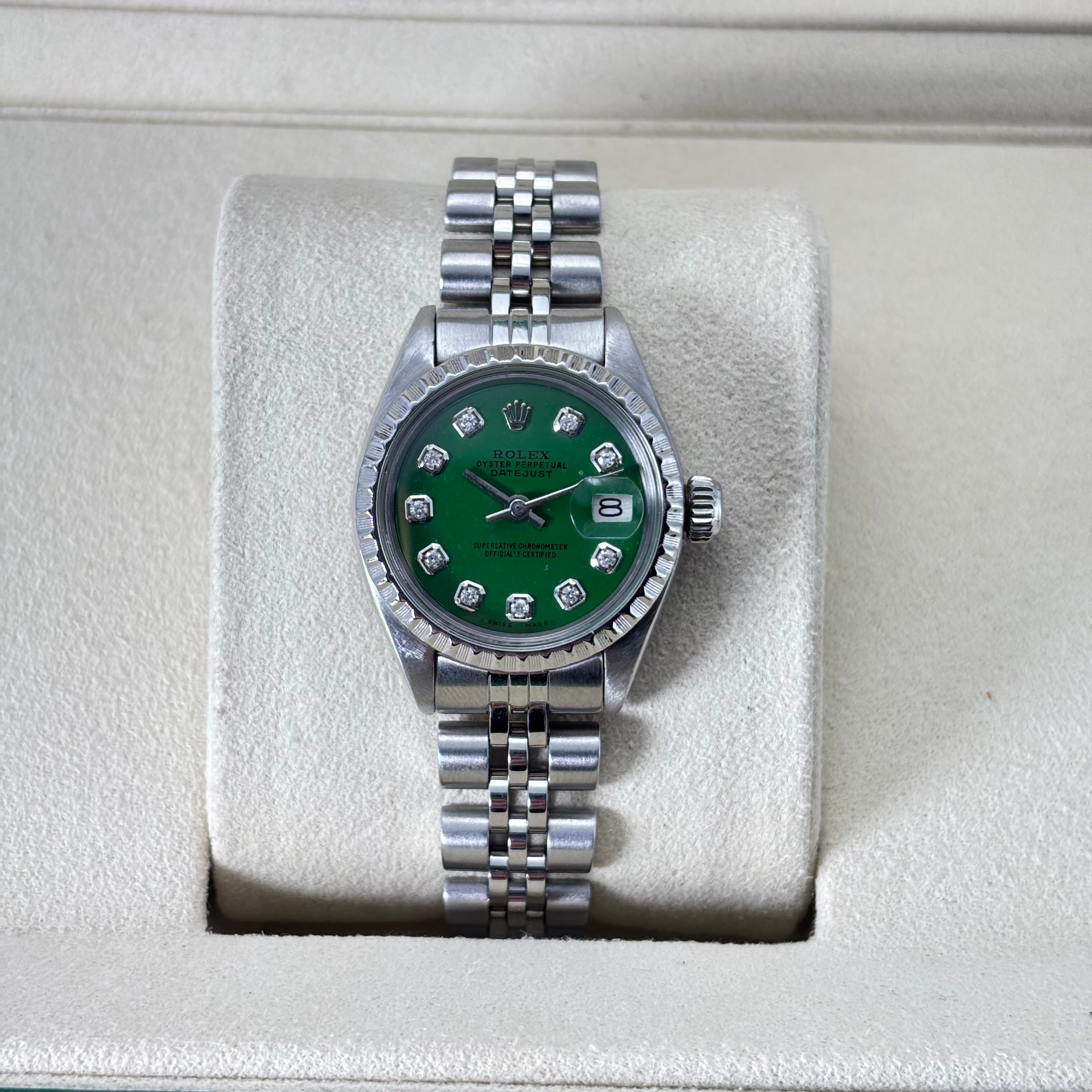 PRE-OWNED 26MM DATEJUST STAINLESS STEEL JUBILEE