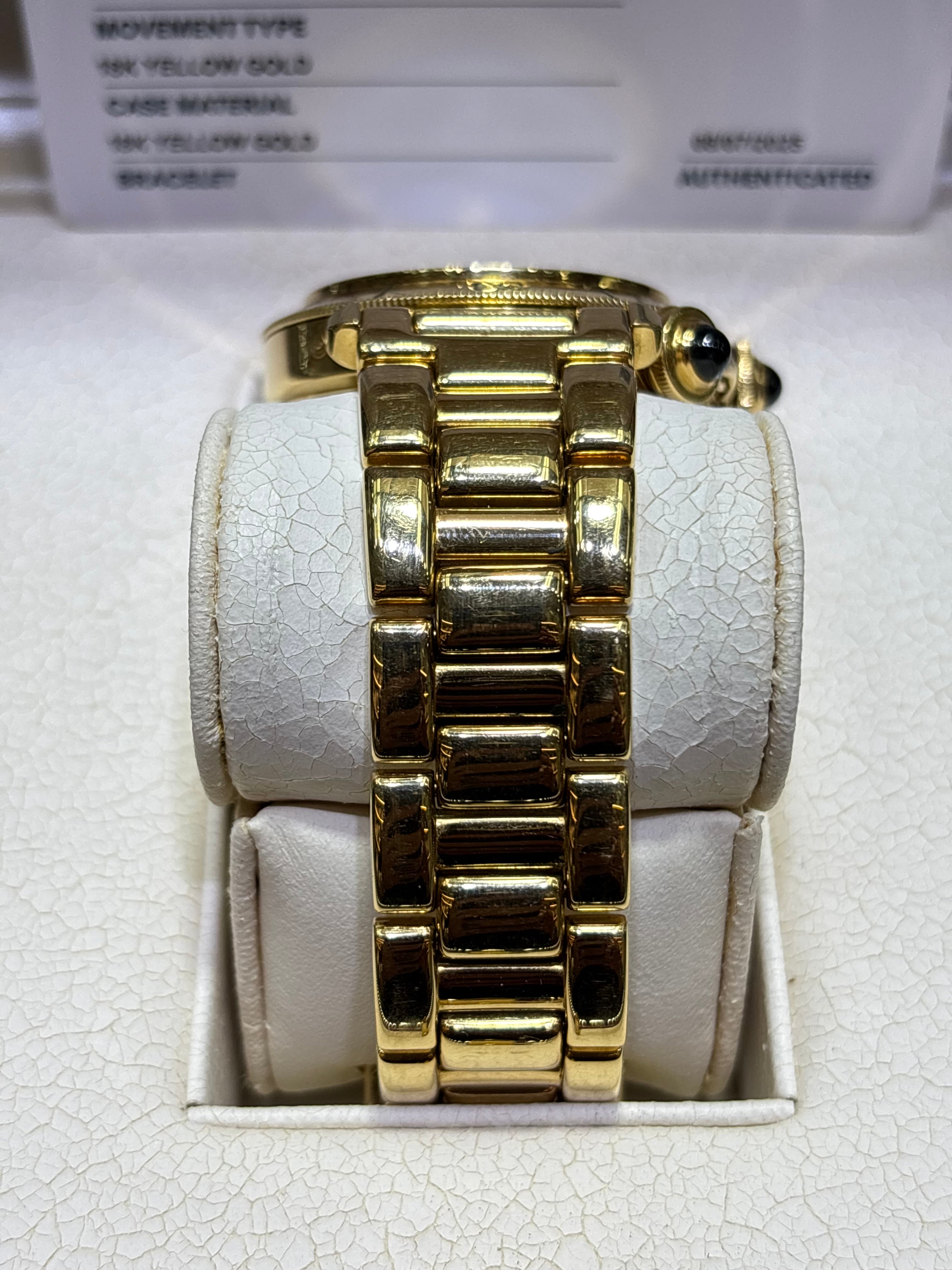 CARTIER PASHA 42MM | 18KT YELLOW GOLD | MOON-PHASE CHRONOGRAPH