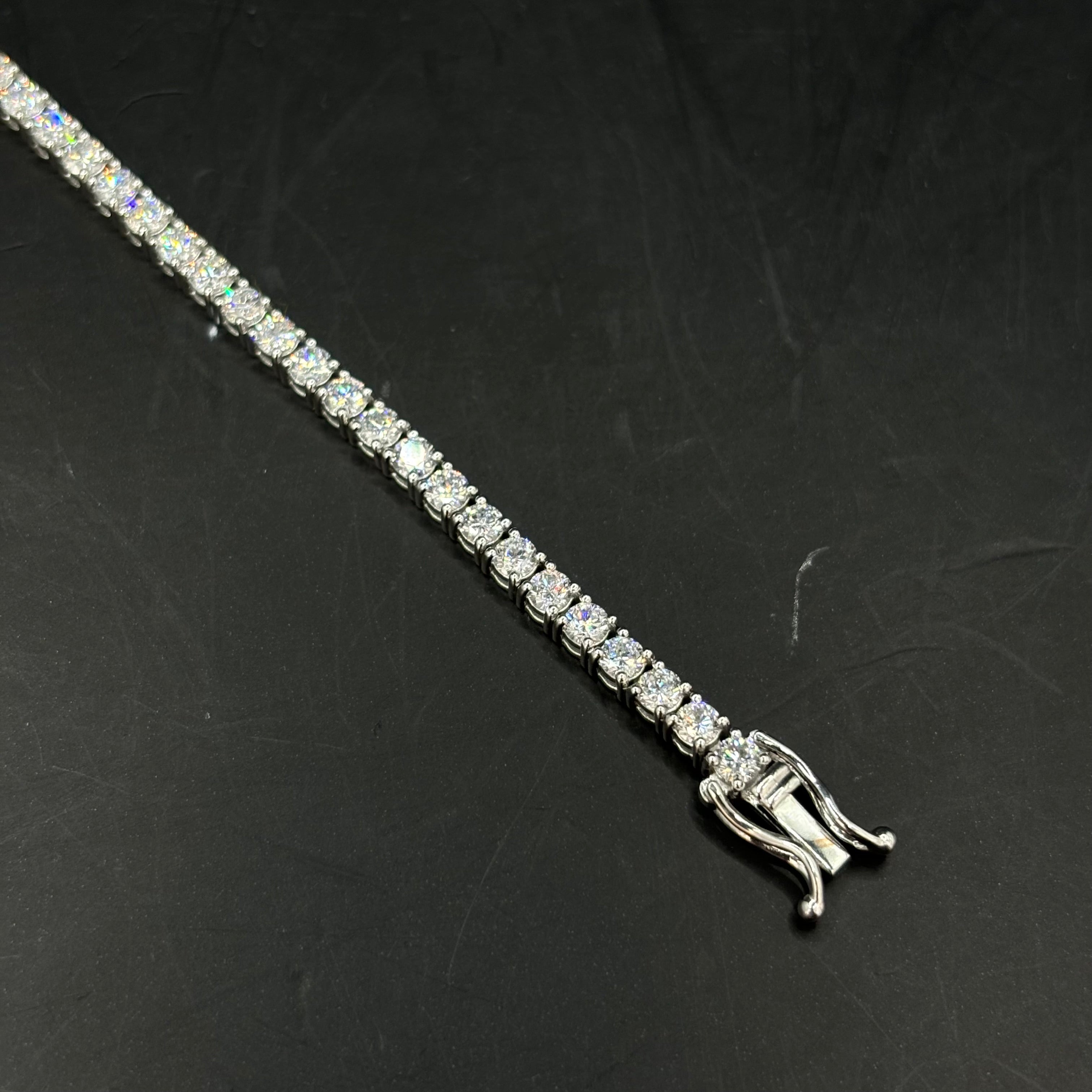 14k Iced Out VVS CVD Lab Diamond Bracelet