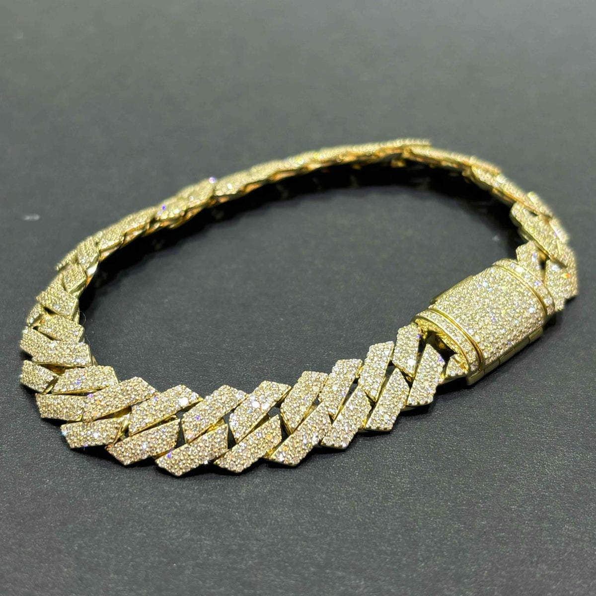 Bracelet Unisex 90 DAY Warranty high-end prototypes. Real Lab Diamonds VVS CLARI Elegant 14kt White Gold Lab Diamond Bracelet | 8.99 Carats  main image 2