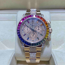  40mm Rainbow Iced Bust Down Chronograph Daytona
